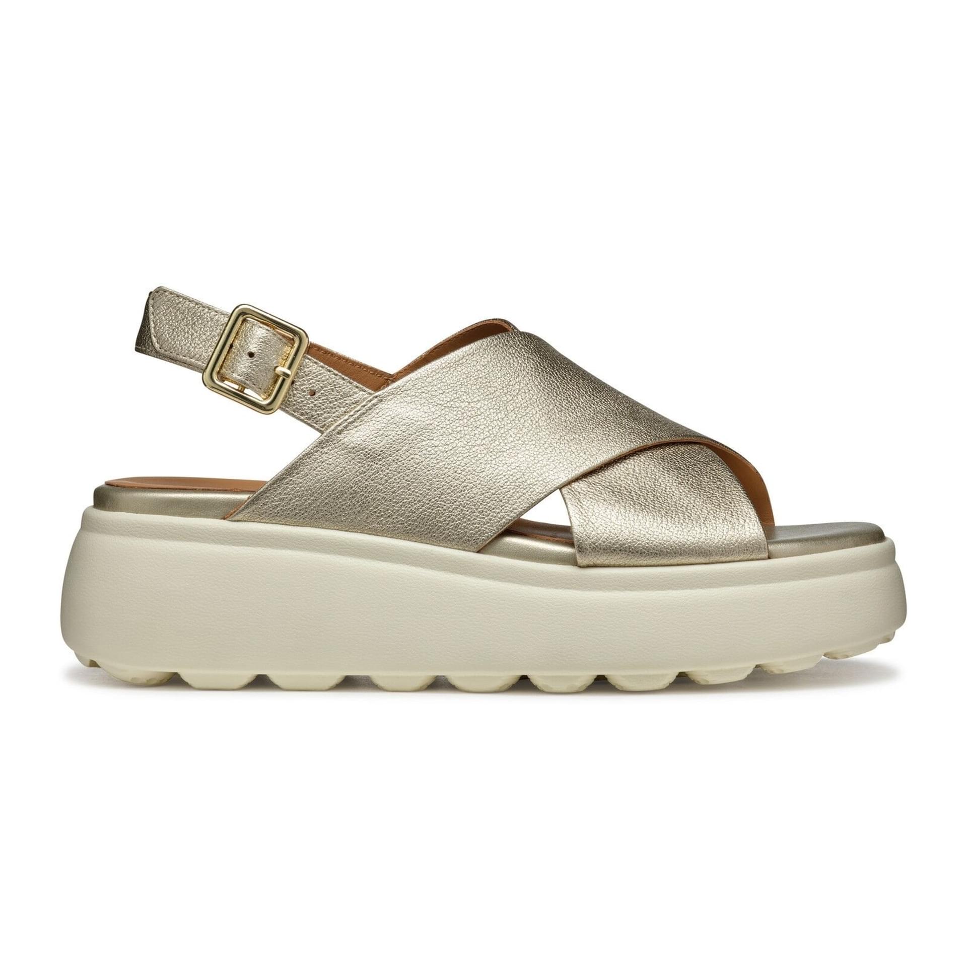 Geox Spherica Ec4.1 S Sandales D45D4A_000KY in Light Gold