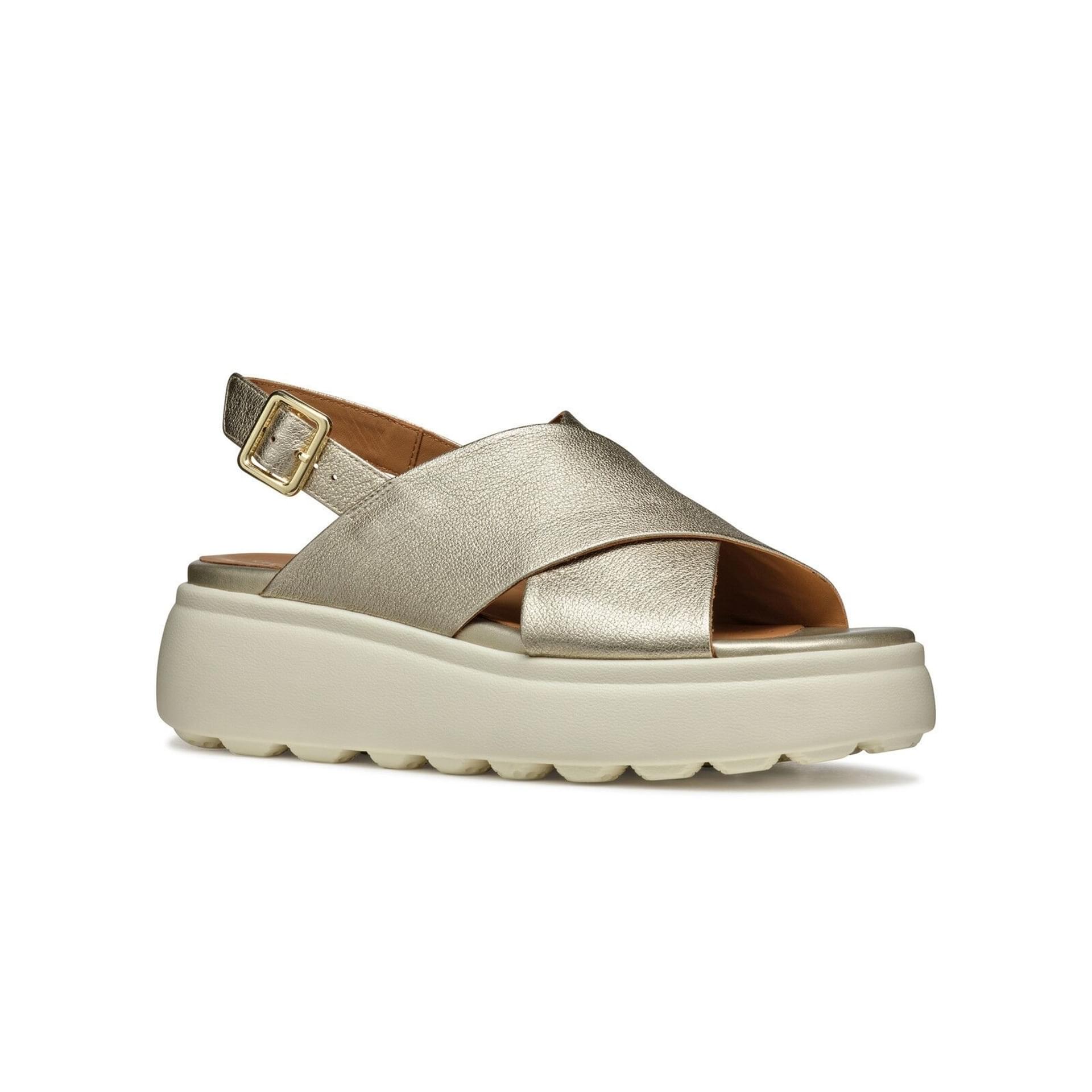 Geox Spherica Ec4.1 S Sandales D45D4A_000KY in Light Gold