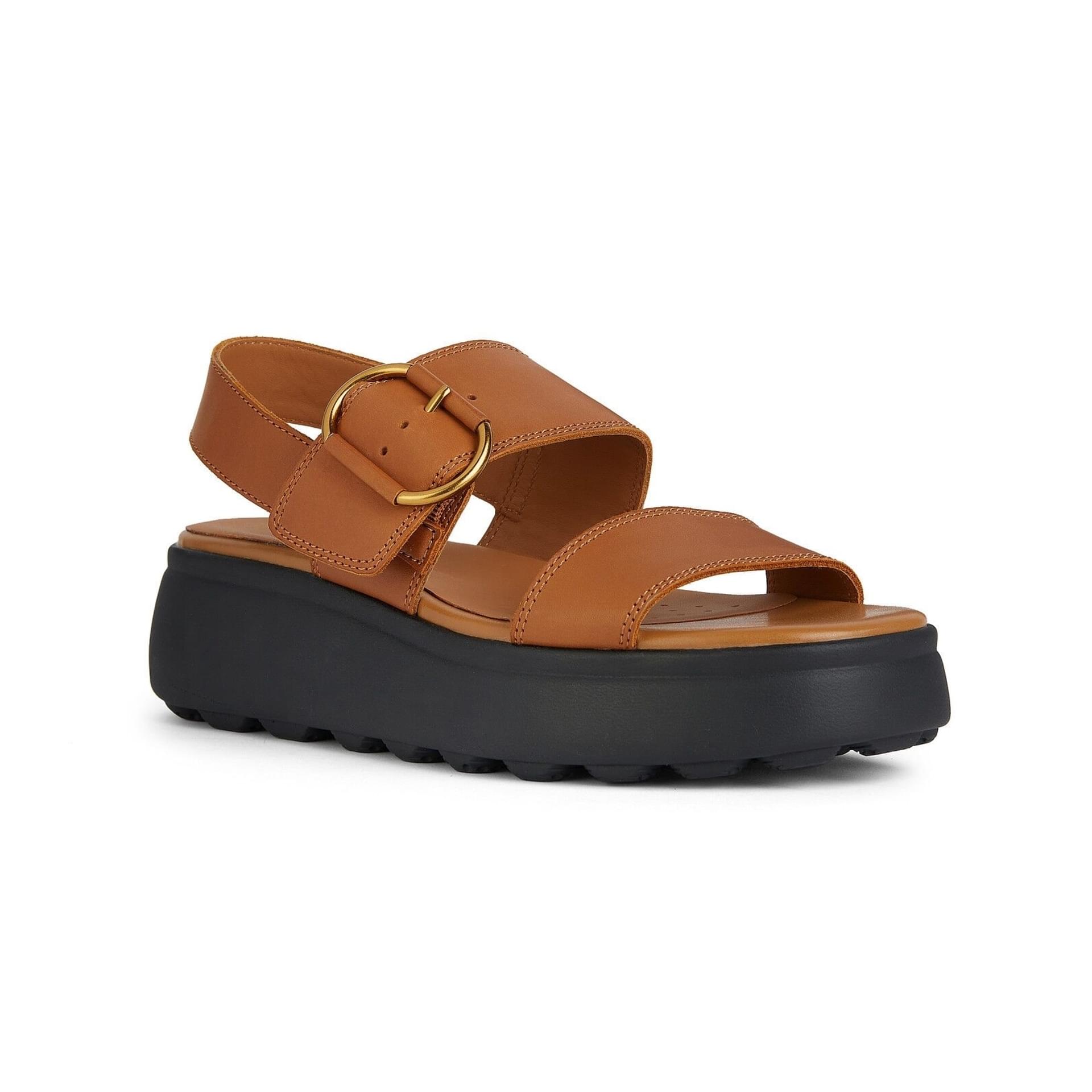 Geox Spherica Ec4.1 S Sandals D45D4B_00043 in Cognac