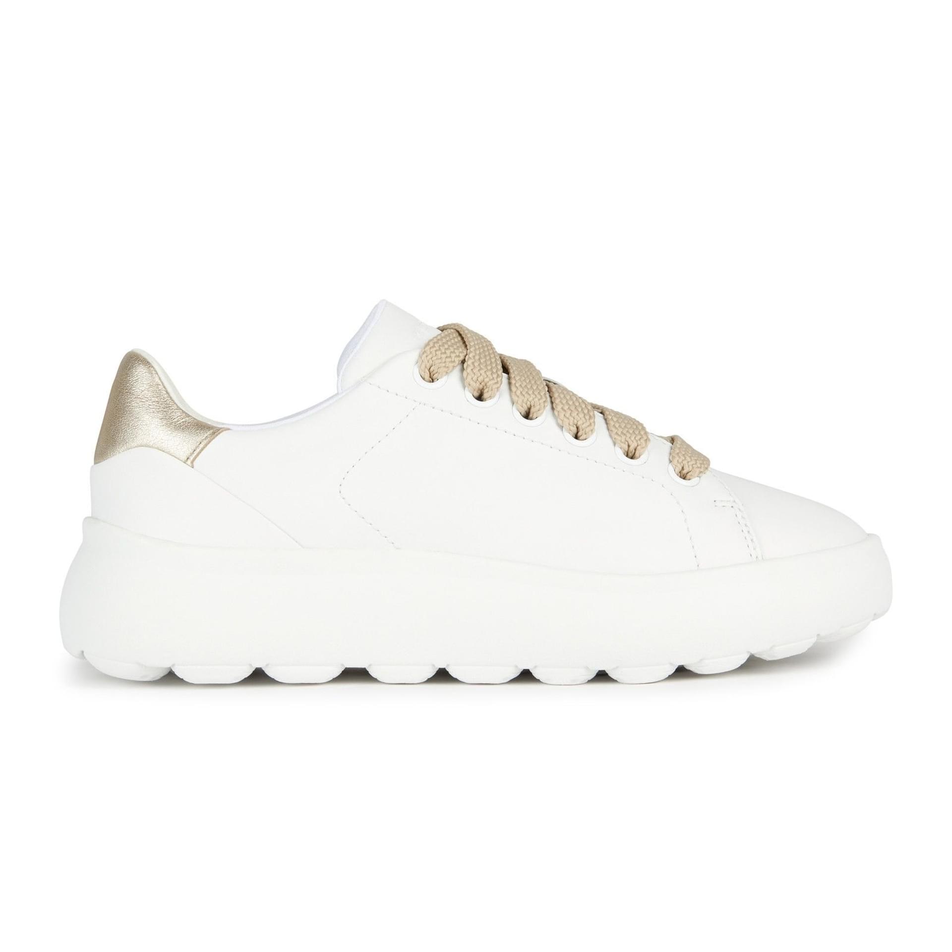 Geox Spherica Ec4.1 Sneakers D35TCB_085Y2 in White/Gold