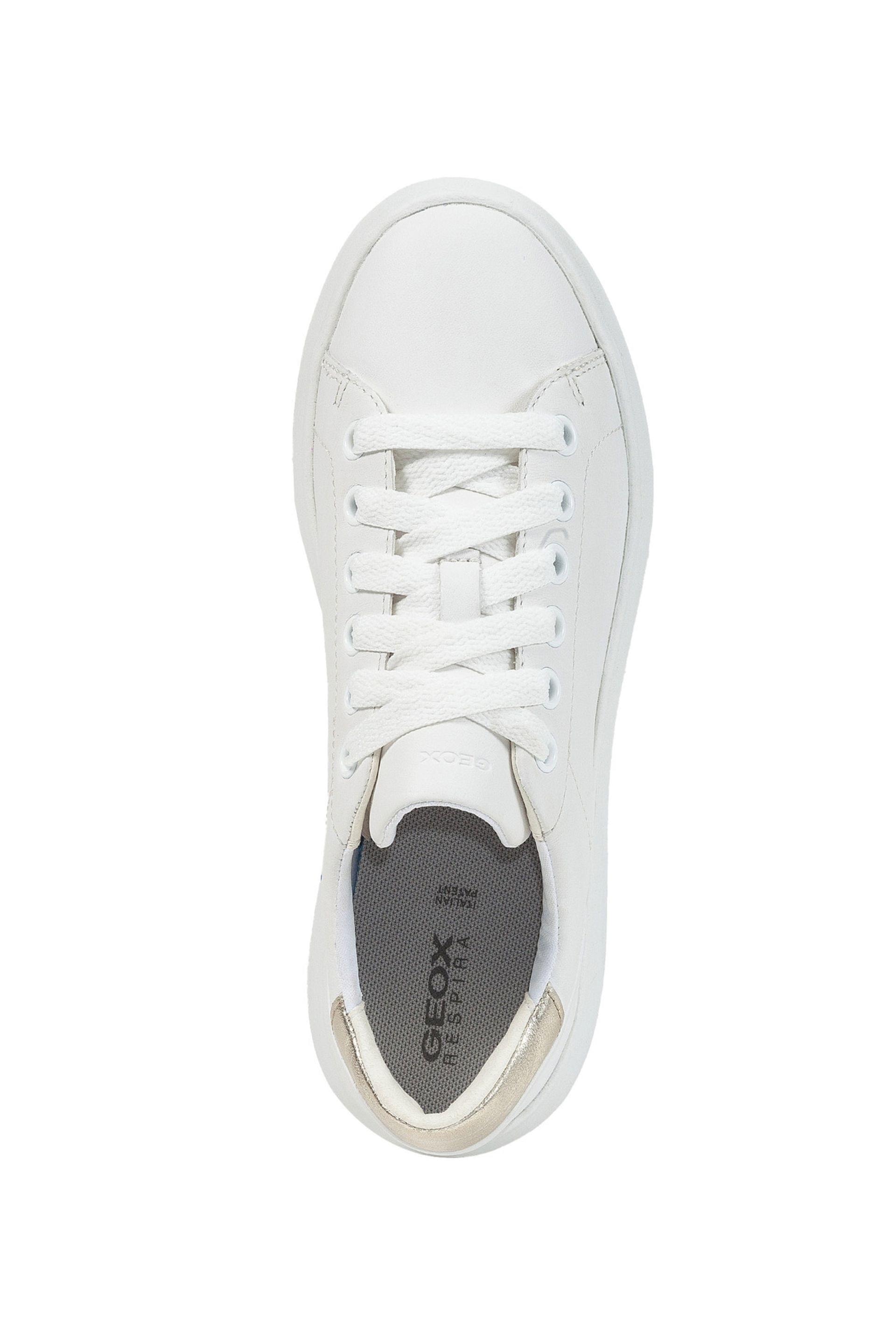 Geox Spherica Ec4.1 Sneakers D35TCB_085Y2 in White/Gold