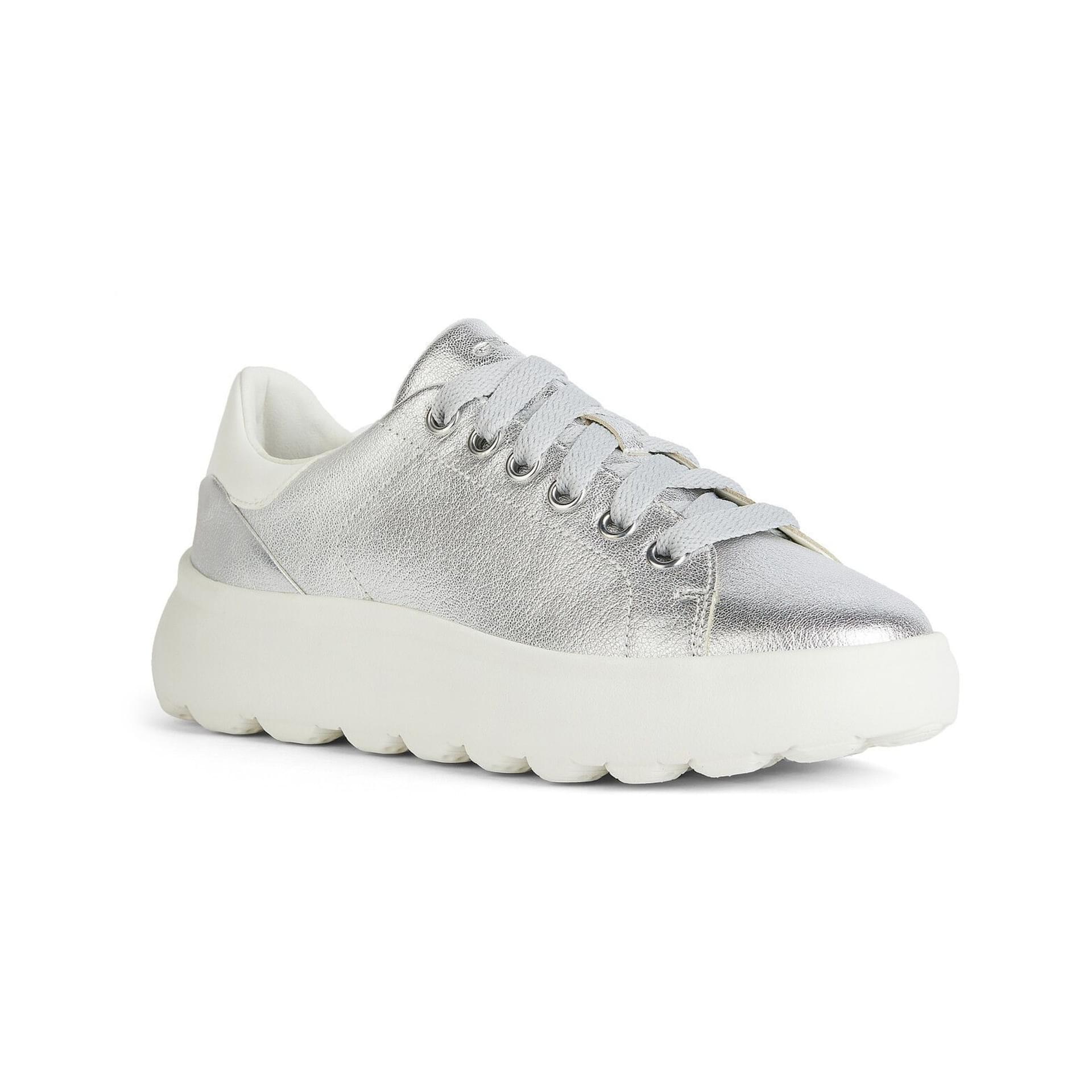 Geox Spherica Ec4.1 Sneakers D45TCC_0BVBC in Silver/Optic White