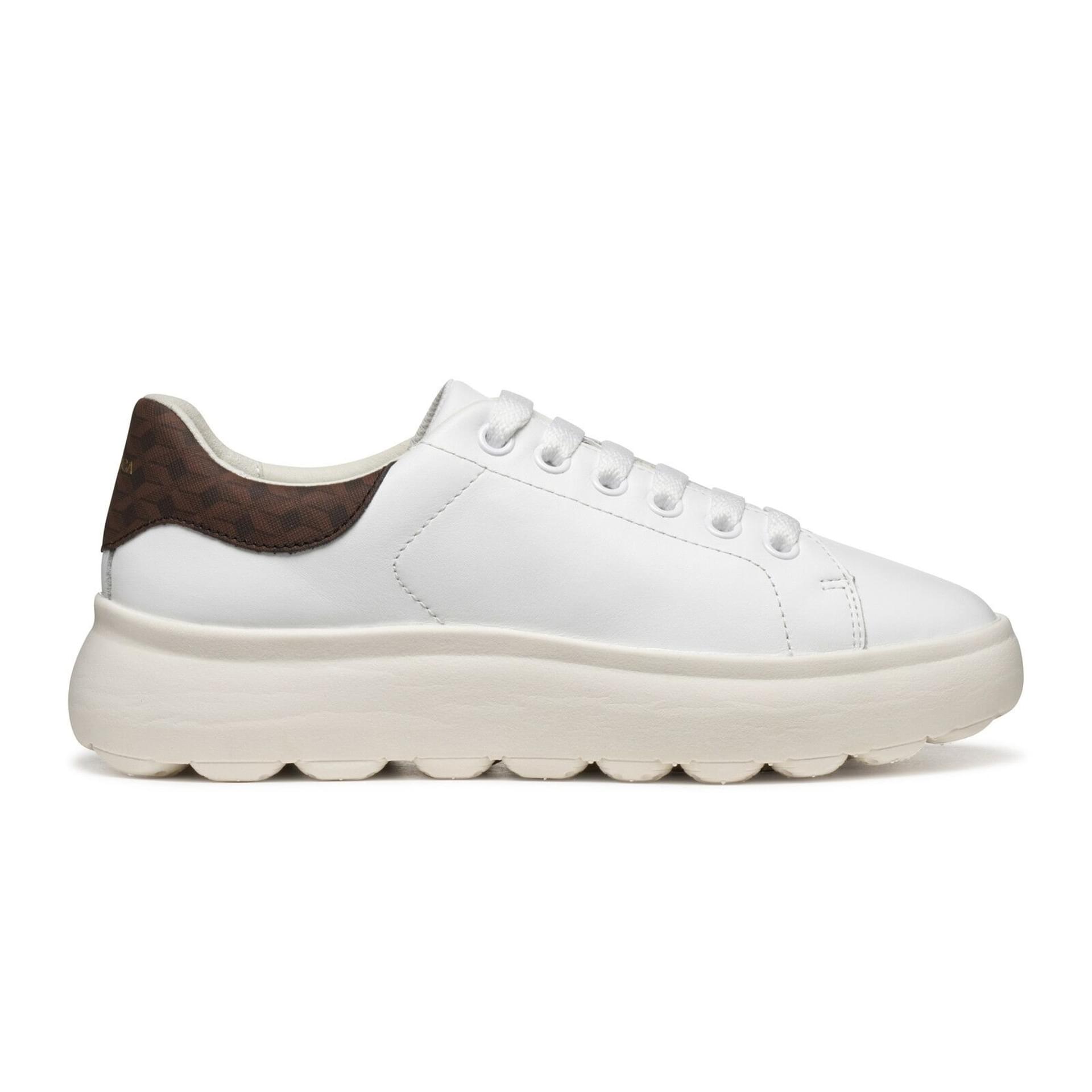 Geox Spherica Ec4.1 Sneakers D45TCD_08504 in White/Brown