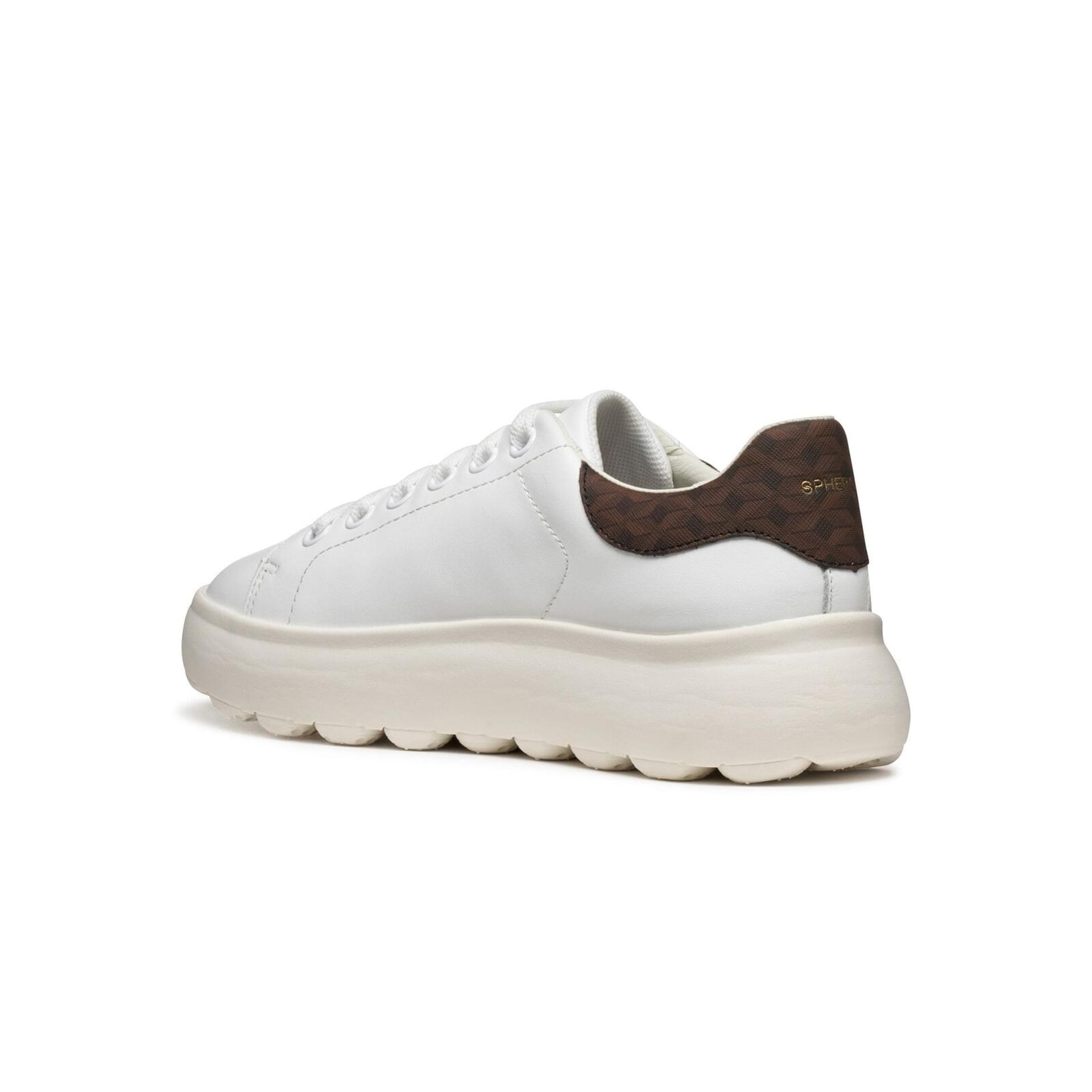 Geox Spherica Ec4.1 Sneakers D45TCD_08504 in White/Brown