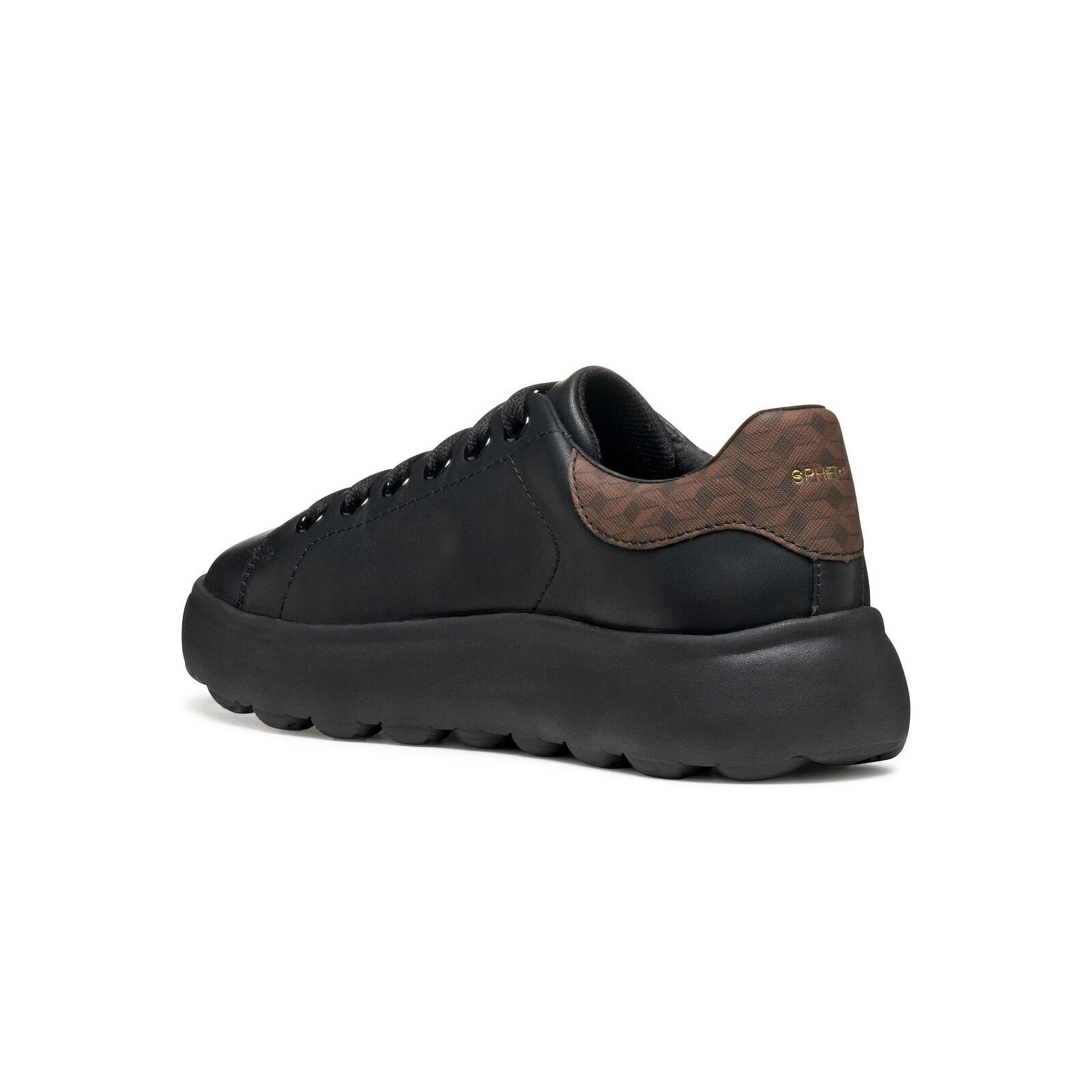 Geox Spherica Ec4.1 Sneakers D45TCD_08504 in Black/Dark Brown