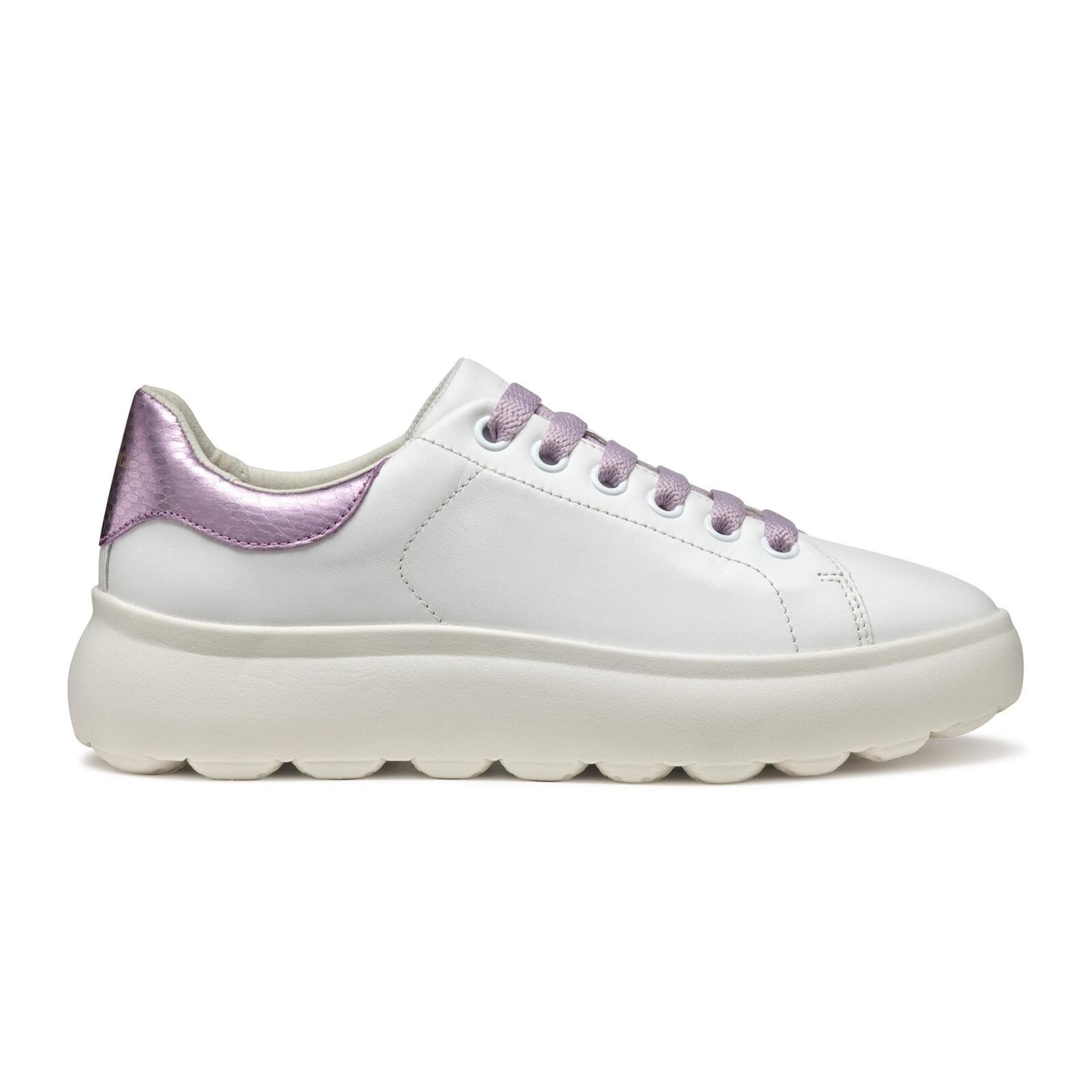 Geox Spherica Ec4.1 Sneakers D45TCD_085KY in White/Lilac