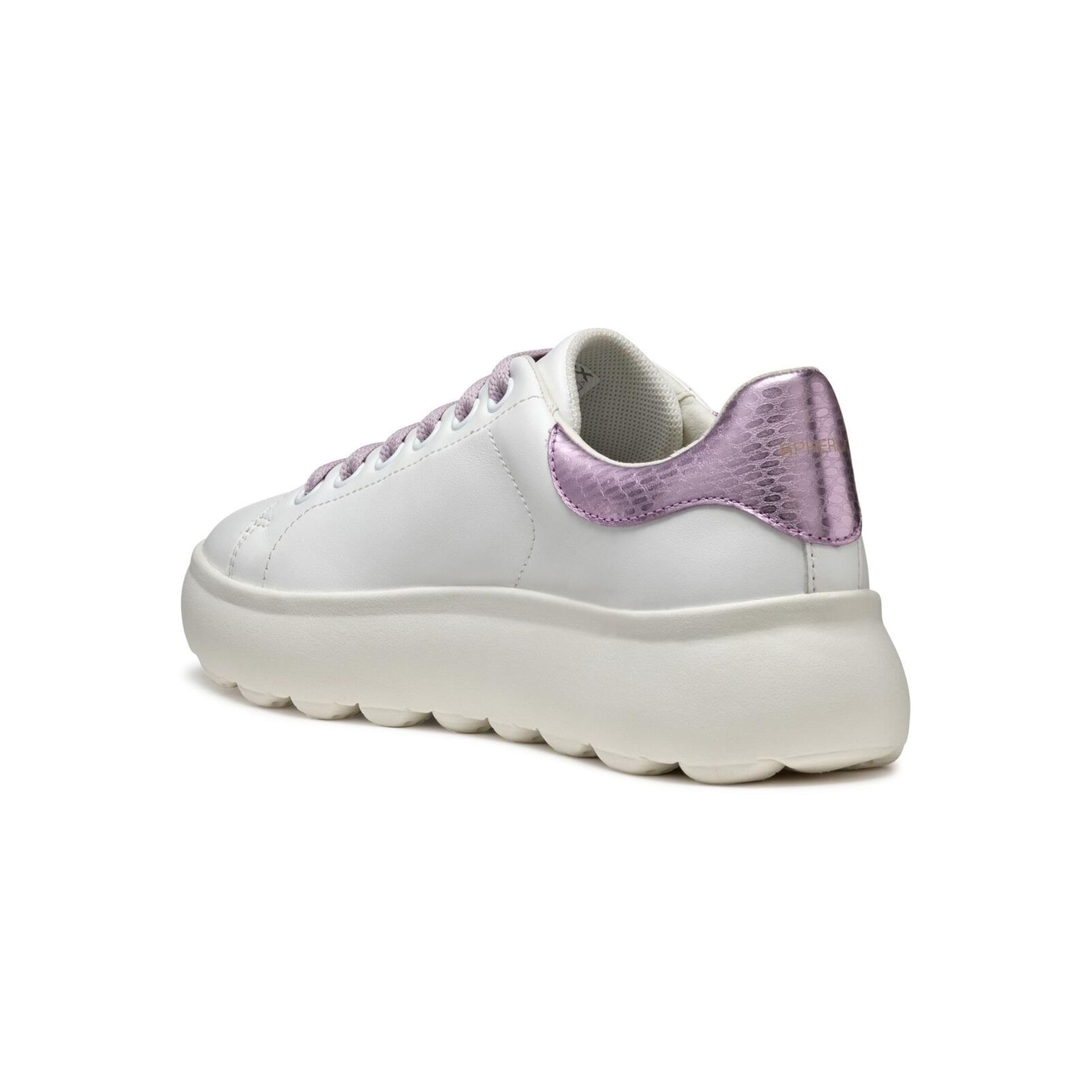 Geox Spherica Ec4.1 Sneakers D45TCD_085KY in White/Lilac