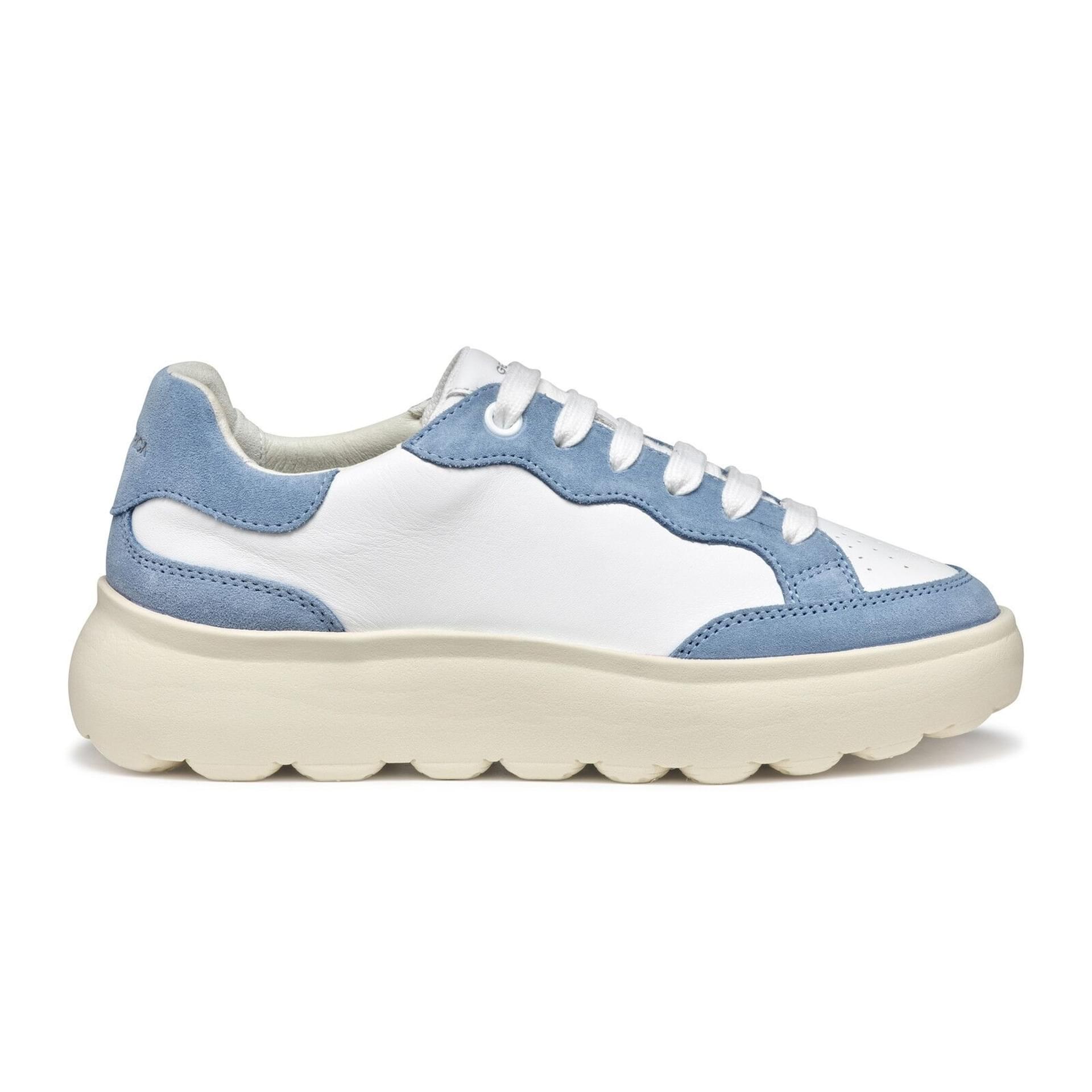 Geox Spherica Ec4.1 Sneakers D55TCA_08522 in White/Light Blue