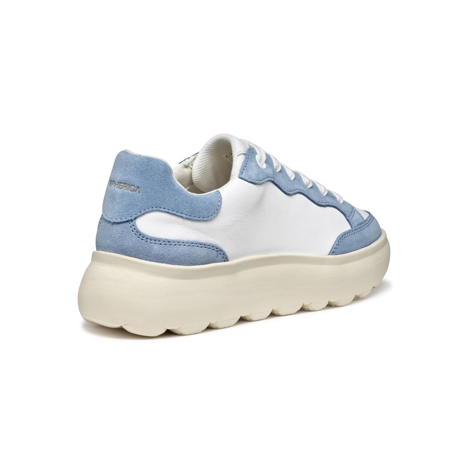 Geox Spherica Ec4.1 Sneakers D55TCA_08522 in White/Light Blue