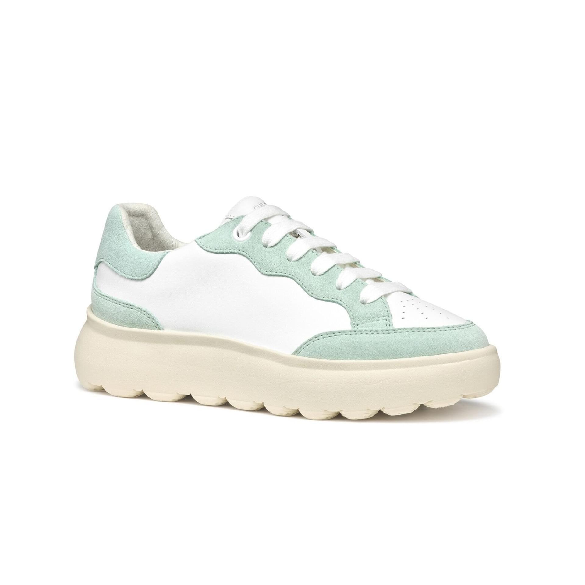 Geox Spherica Ec4.1 Sneakers D55TCA_08522 in White/Mint