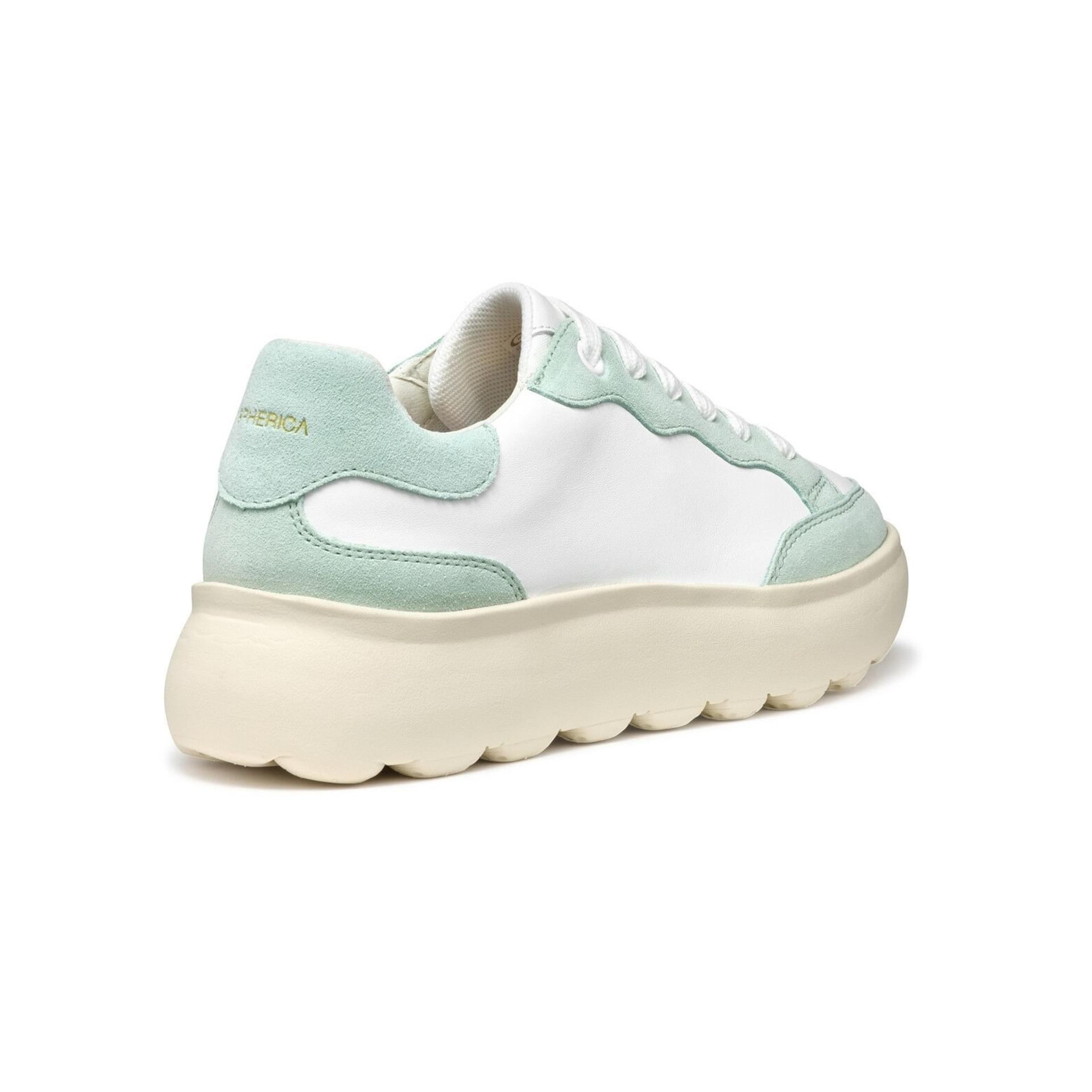 Geox Spherica Ec4.1 Sneakers D55TCA_08522 in White/Mint