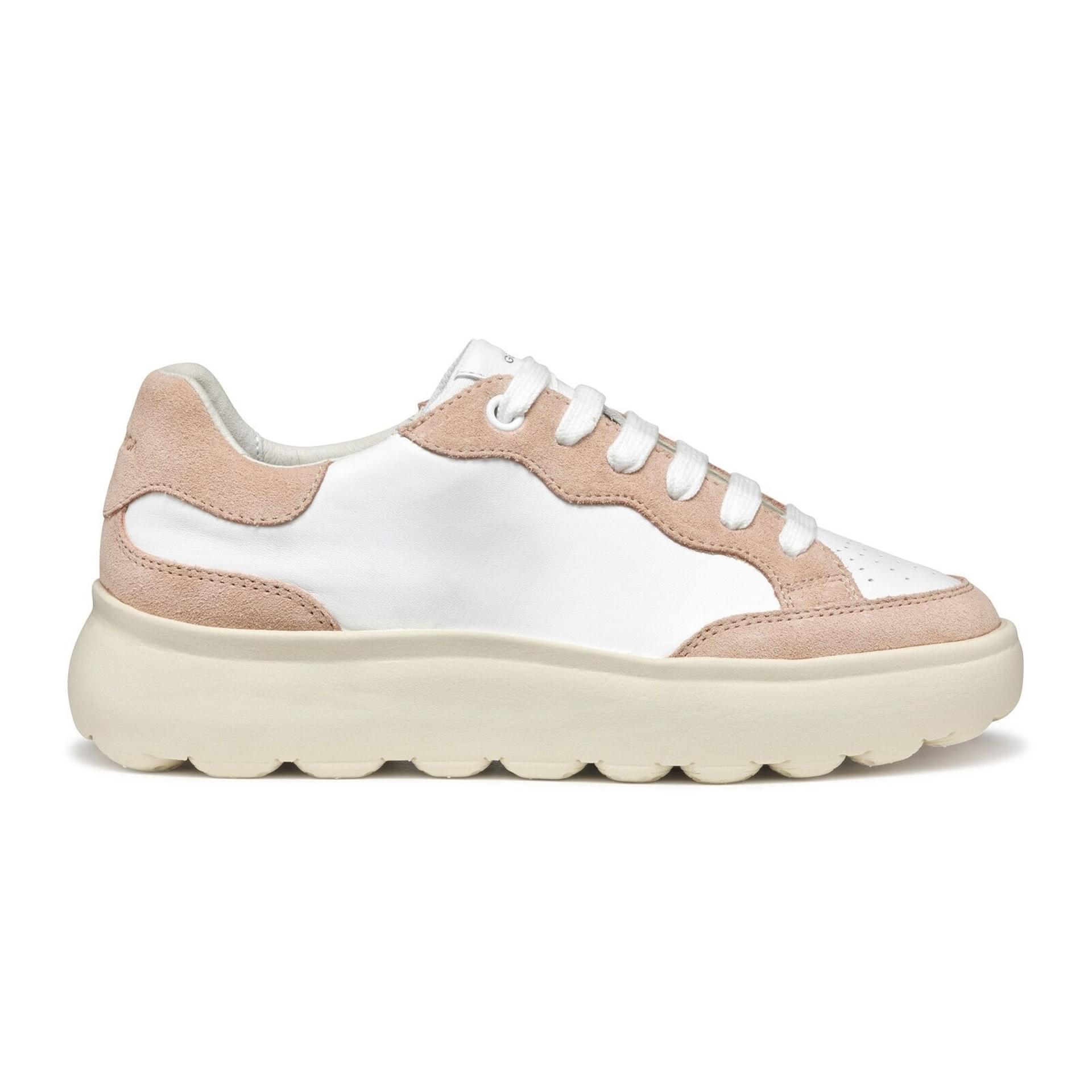 Geox Spherica Ec4.1 Sneakers D55TCA_08522 in White/Rose