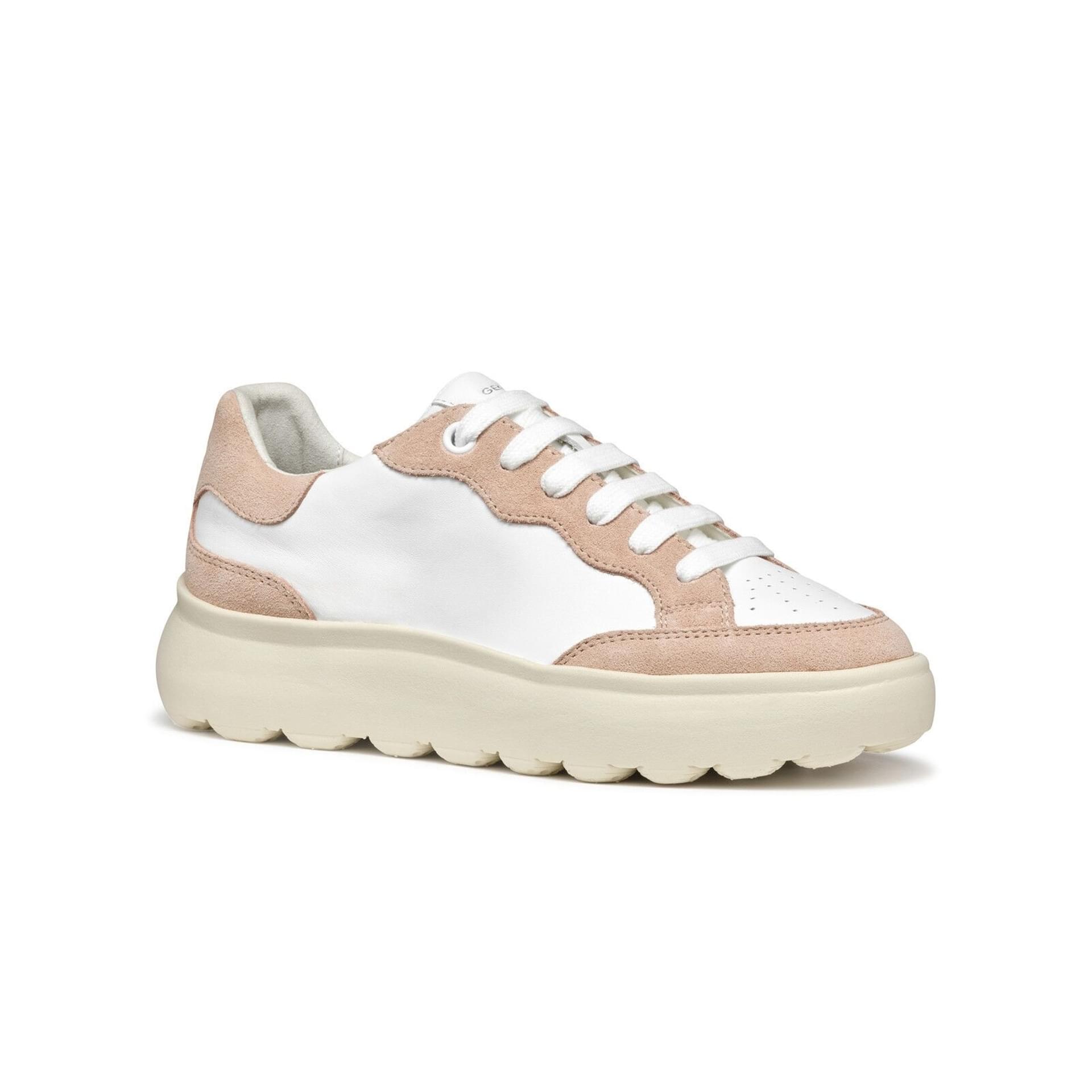 Geox Spherica Ec4.1 Sneakers D55TCA_08522 in White/Rose