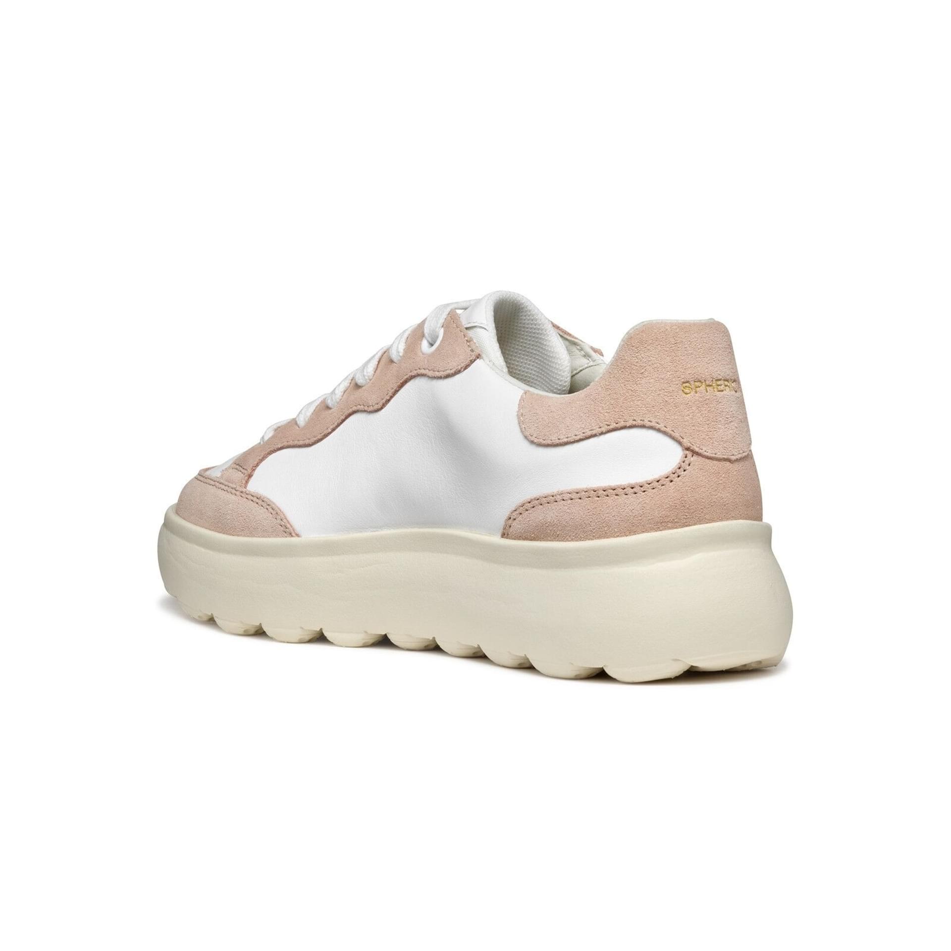 Geox Spherica Ec4.1 Sneakers D55TCA_08522 in White/Rose