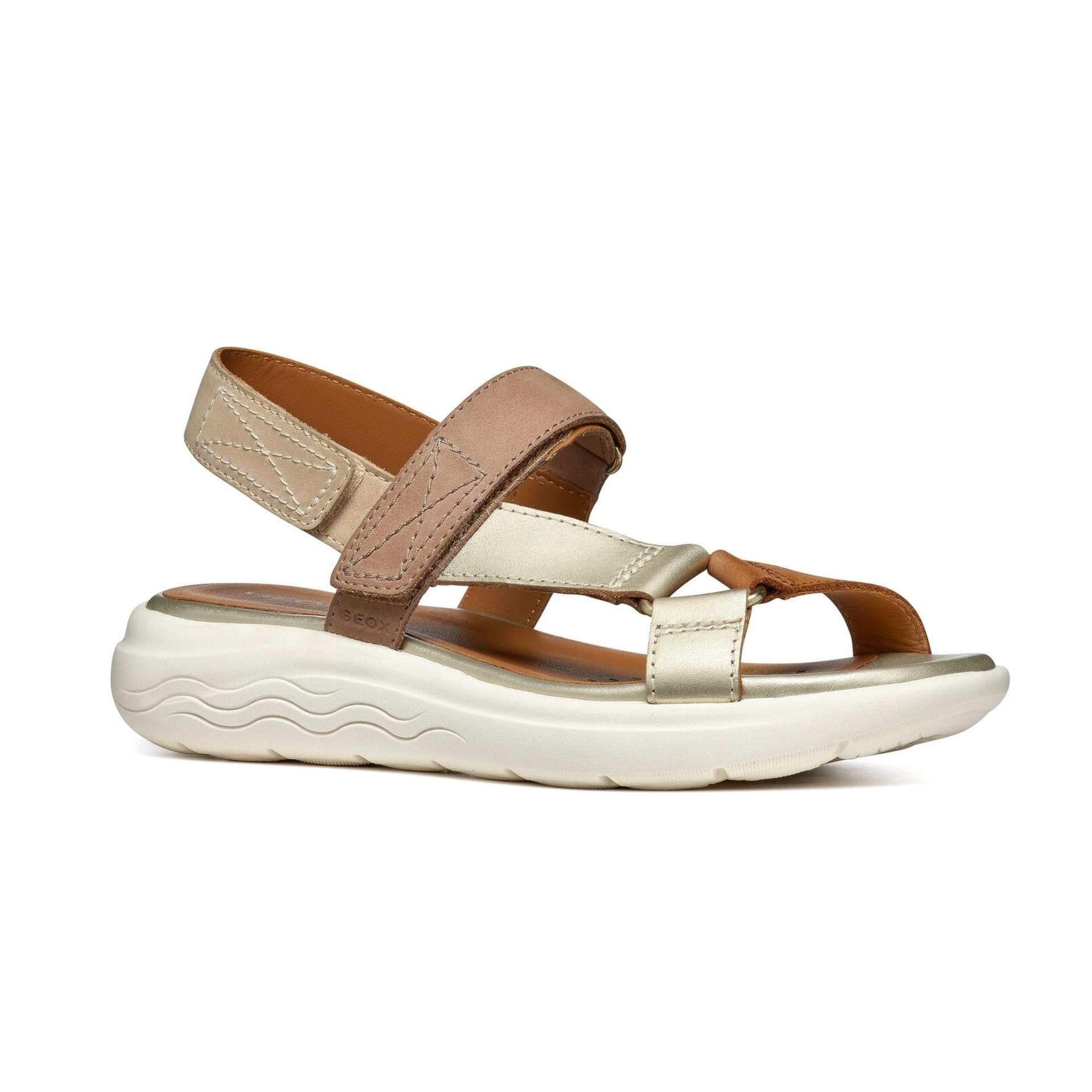 Geox Spherica Ec5w Sandals D25ADA_032CF in Sand/Light Gold