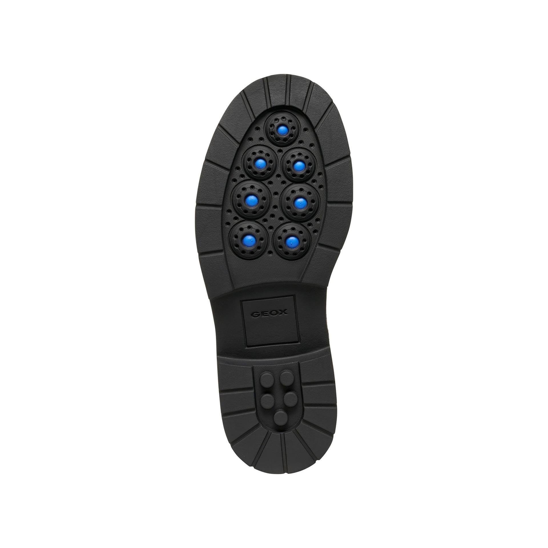 Geox Spherica Ec7 Enkellaarsjes D56VDA_00043 in Black