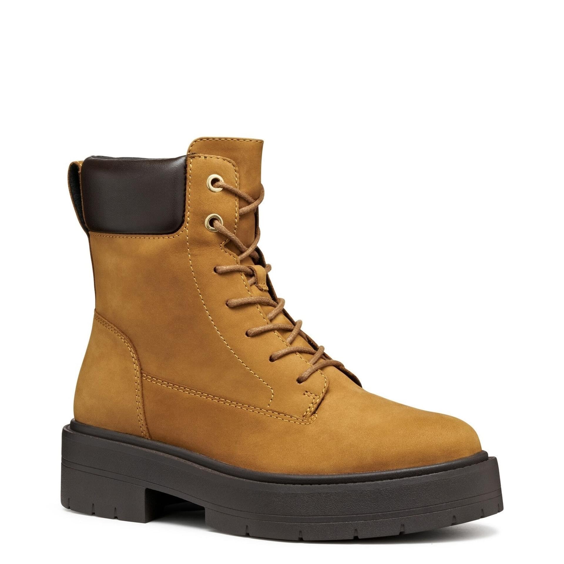 Geox Spherica Ec7 Ankle Boots D56VDC_032KB in Lion/Dark Brown