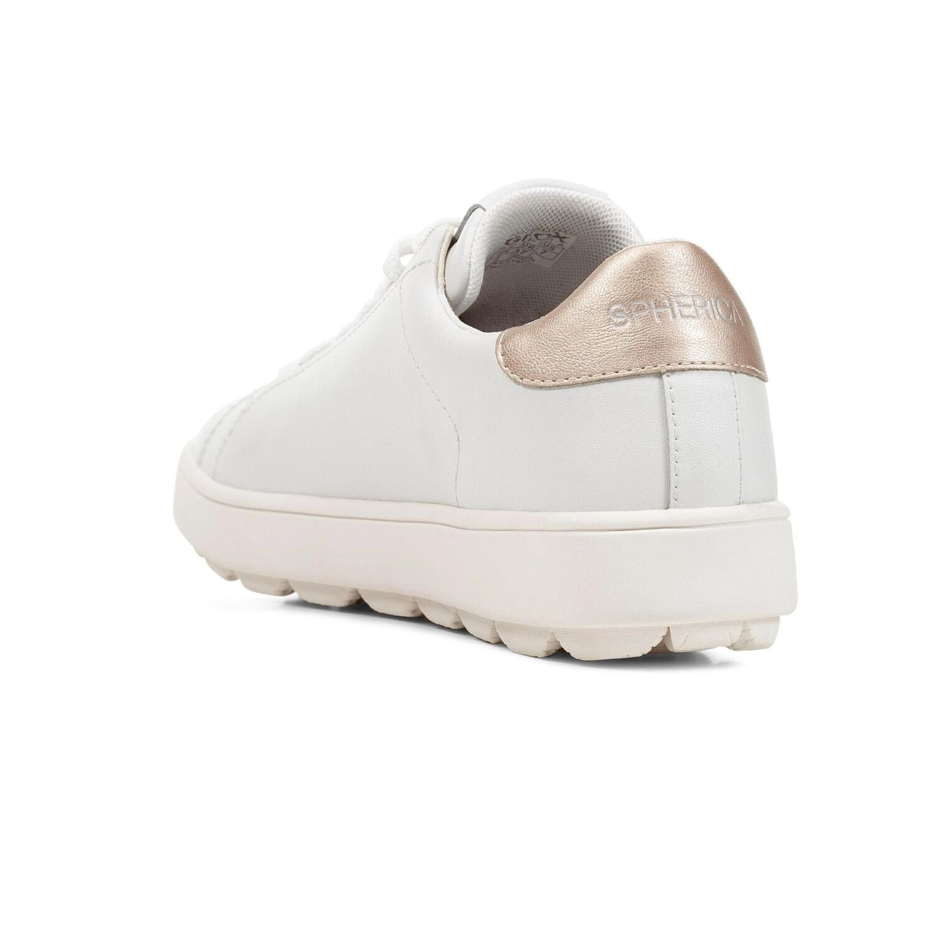 Geox Spherica Ecub-1 B Sneakers D65PJA_09BNF in White/Light Gold