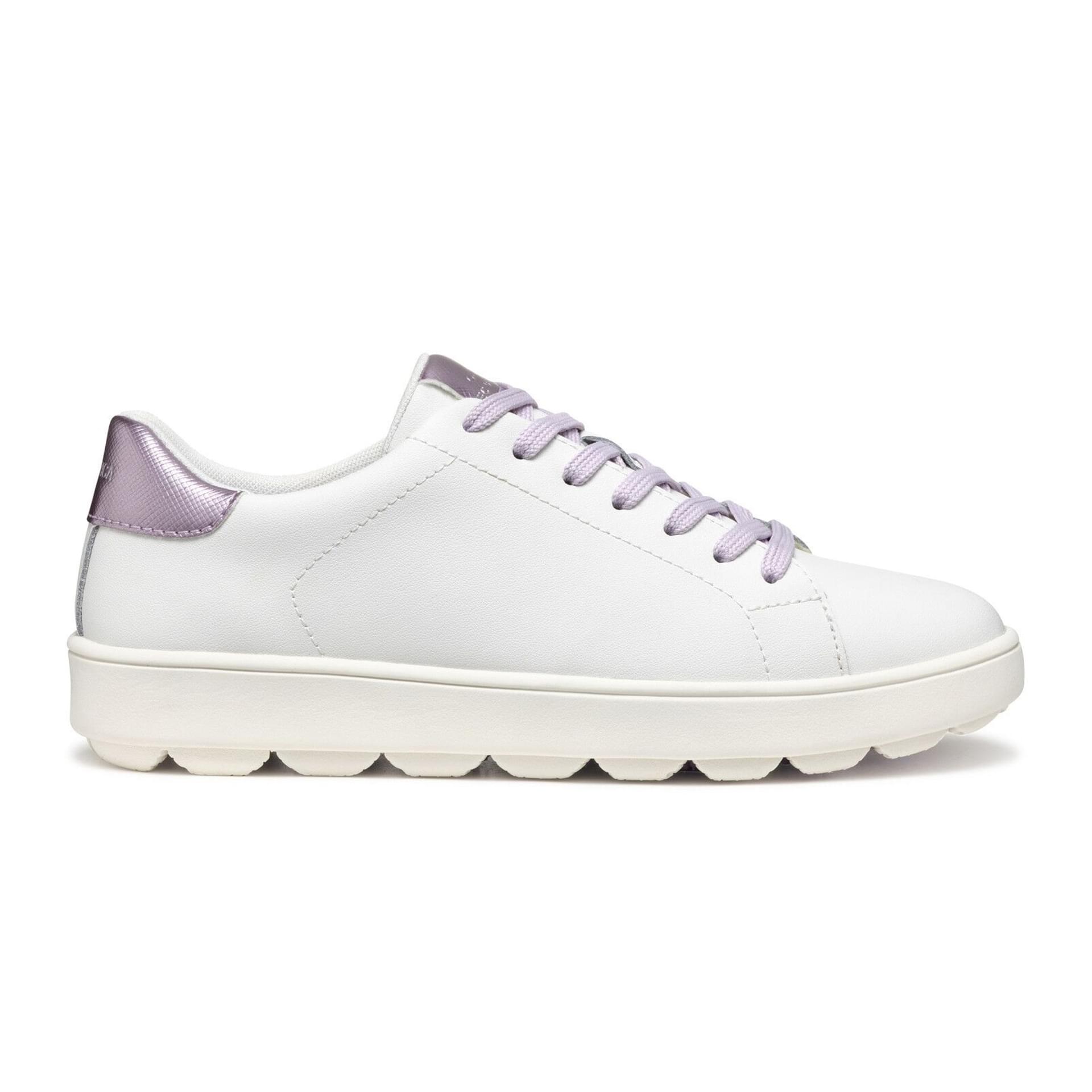 Geox Spherica Ecub-1 Sneakers D45WEA_09BNF in White/Lilac