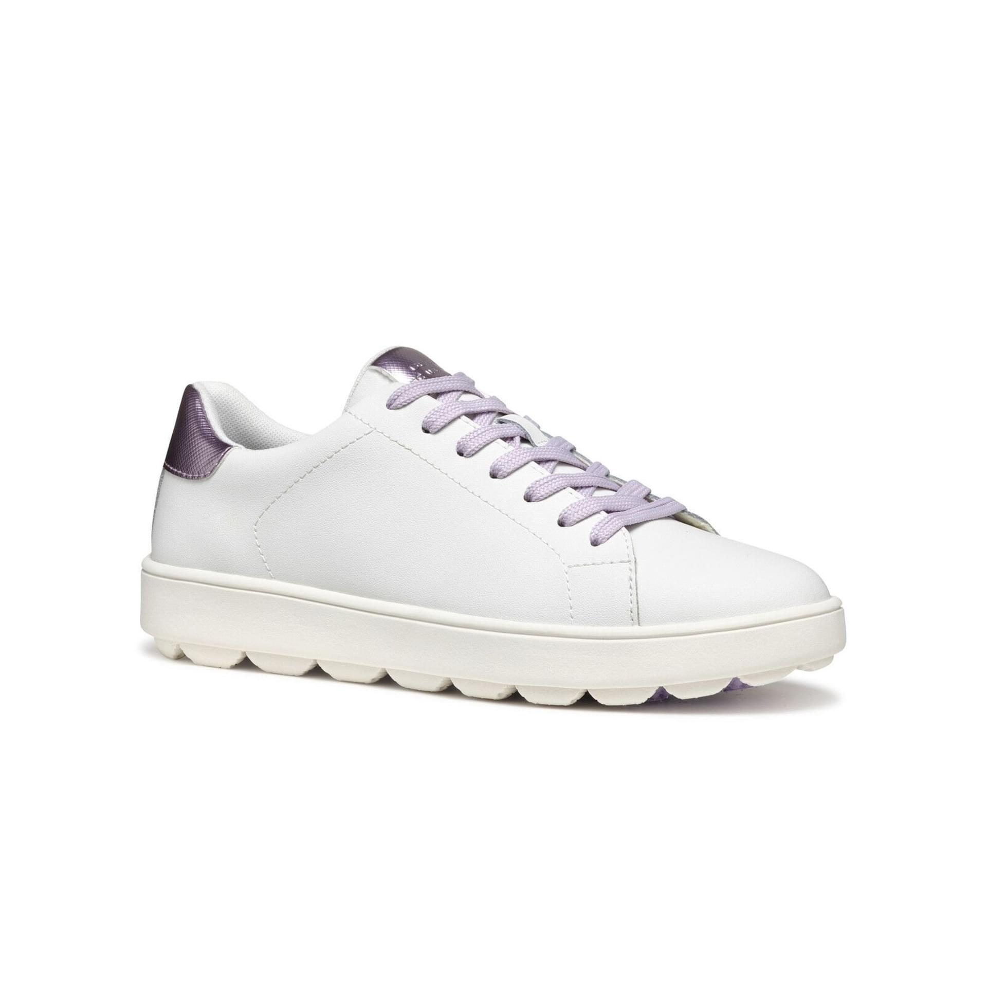 Geox Spherica Ecub-1 Sneakers D45WEA_09BNF in White/Lilac