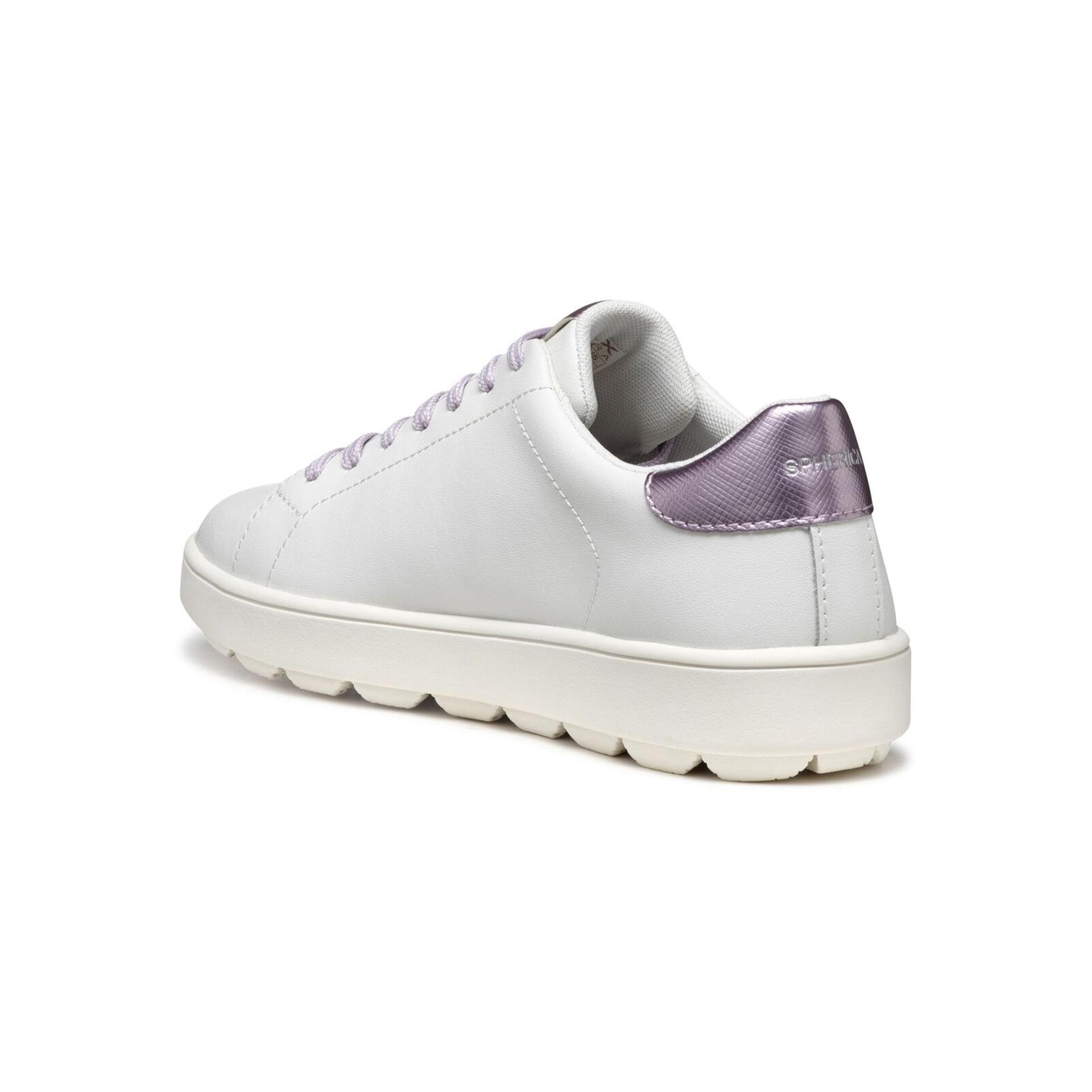 Geox Spherica Ecub-1 Sneakers D45WEA_09BNF in White/Lilac