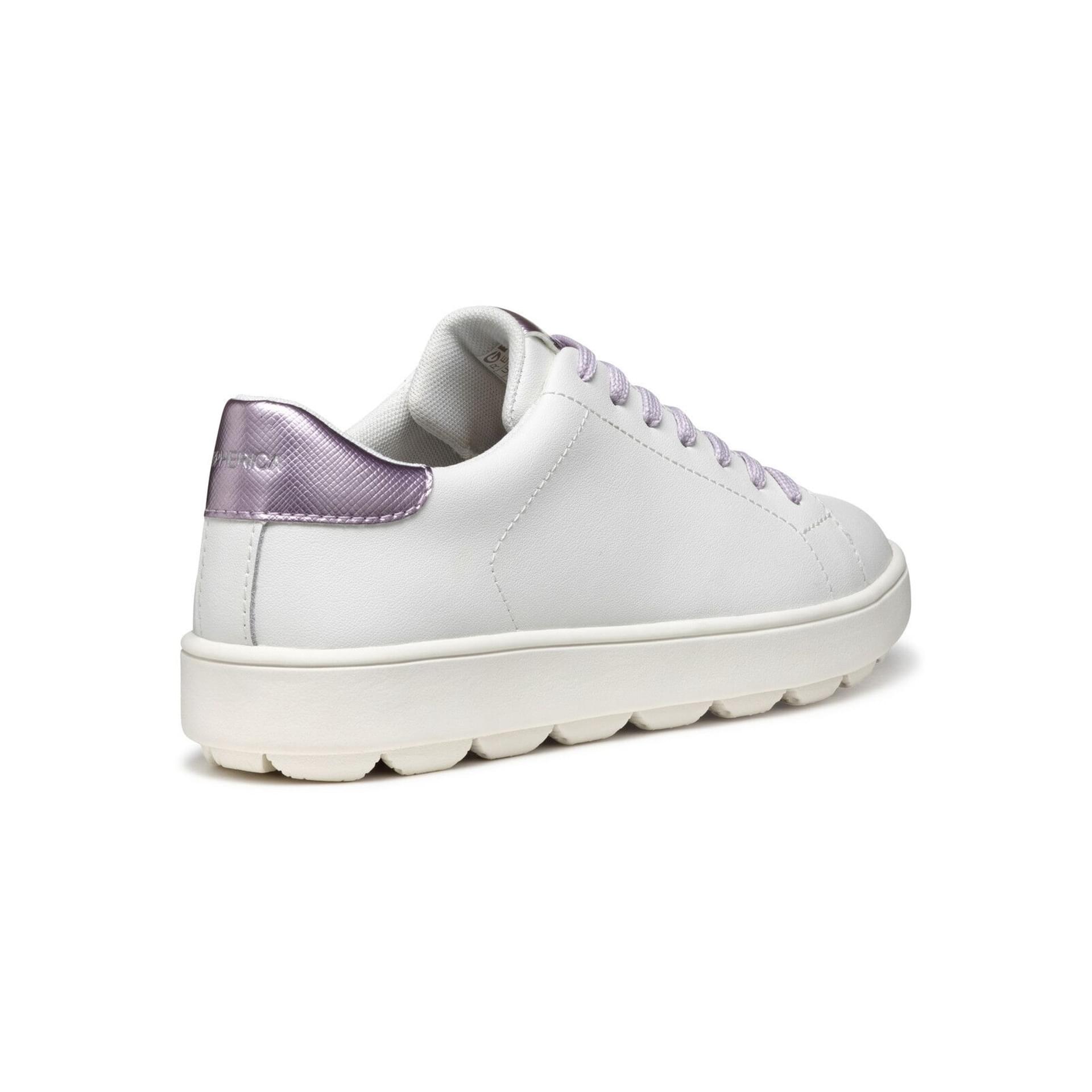 Geox Spherica Ecub-1 Sneakers D45WEA_09BNF in White/Lilac