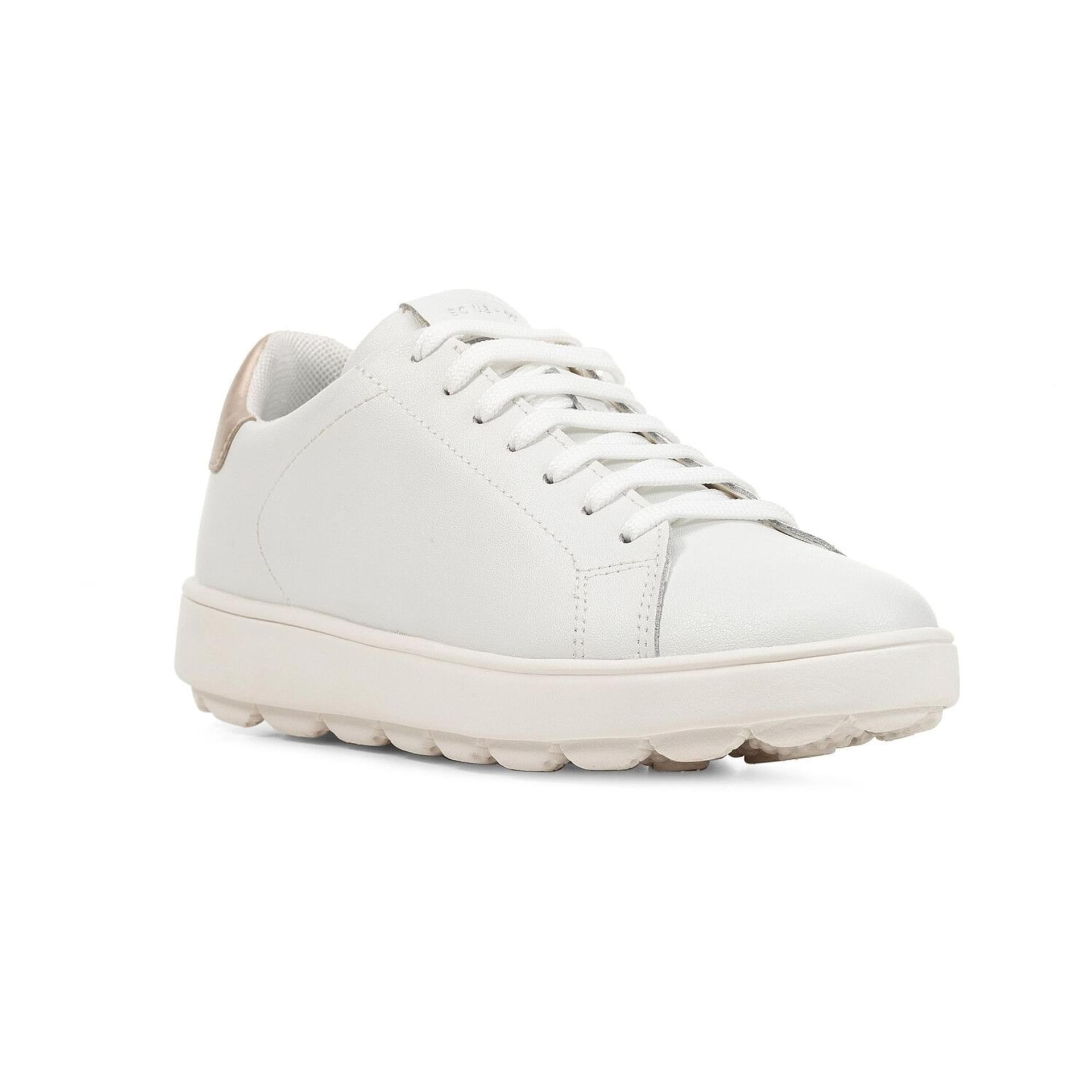 Geox Spherica Ecub-1 Sneakers D45WEA_09BNF in White/Light Gold