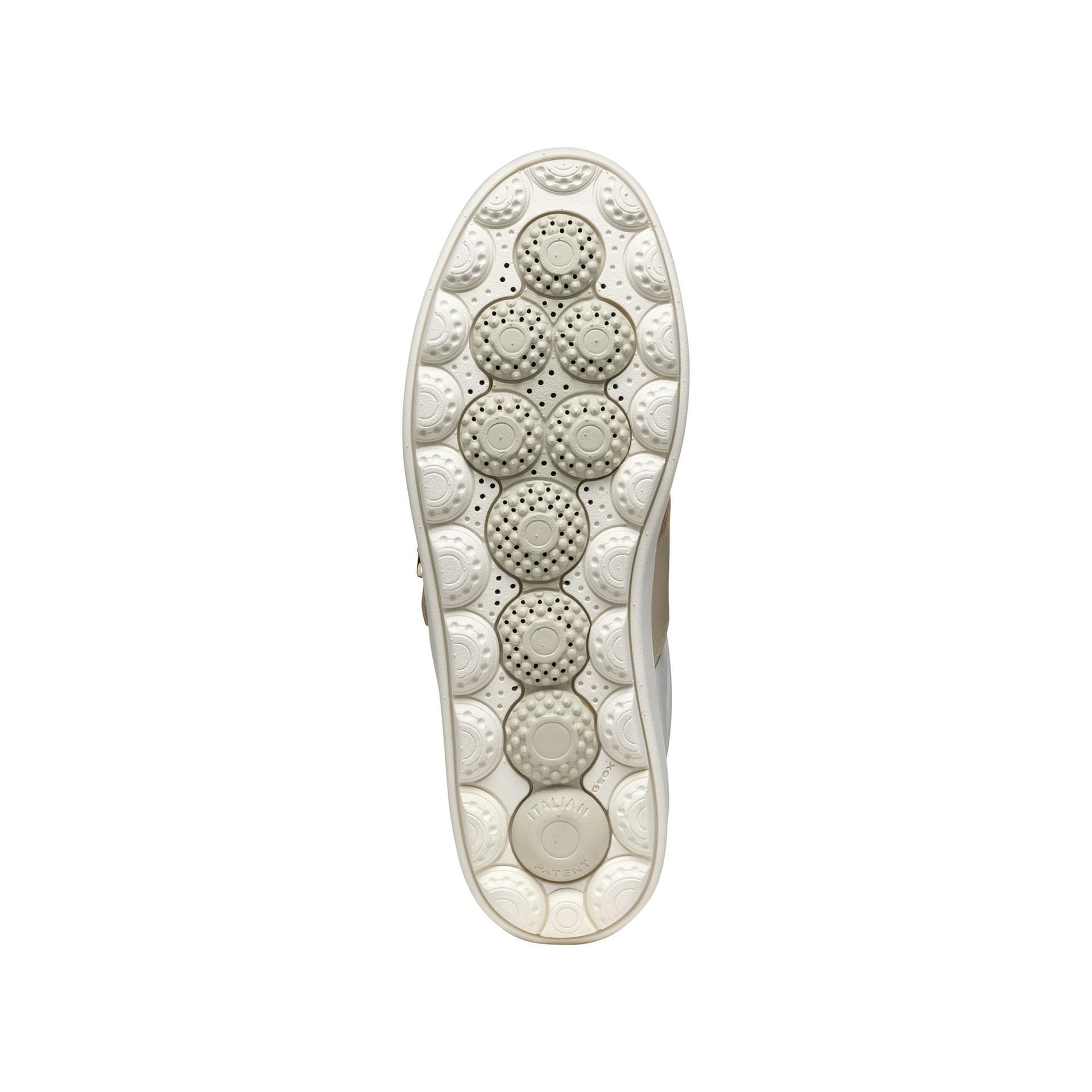 Geox Spherica Ecub-1 Sneakers D46WEA_00085 in White/Light Taupe