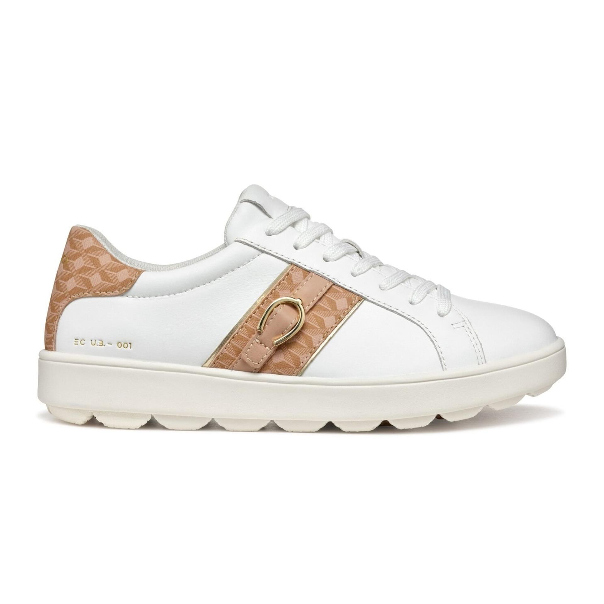 Geox Spherica Ecub-1 Sneakers D46WEA_08504 in White/Rose