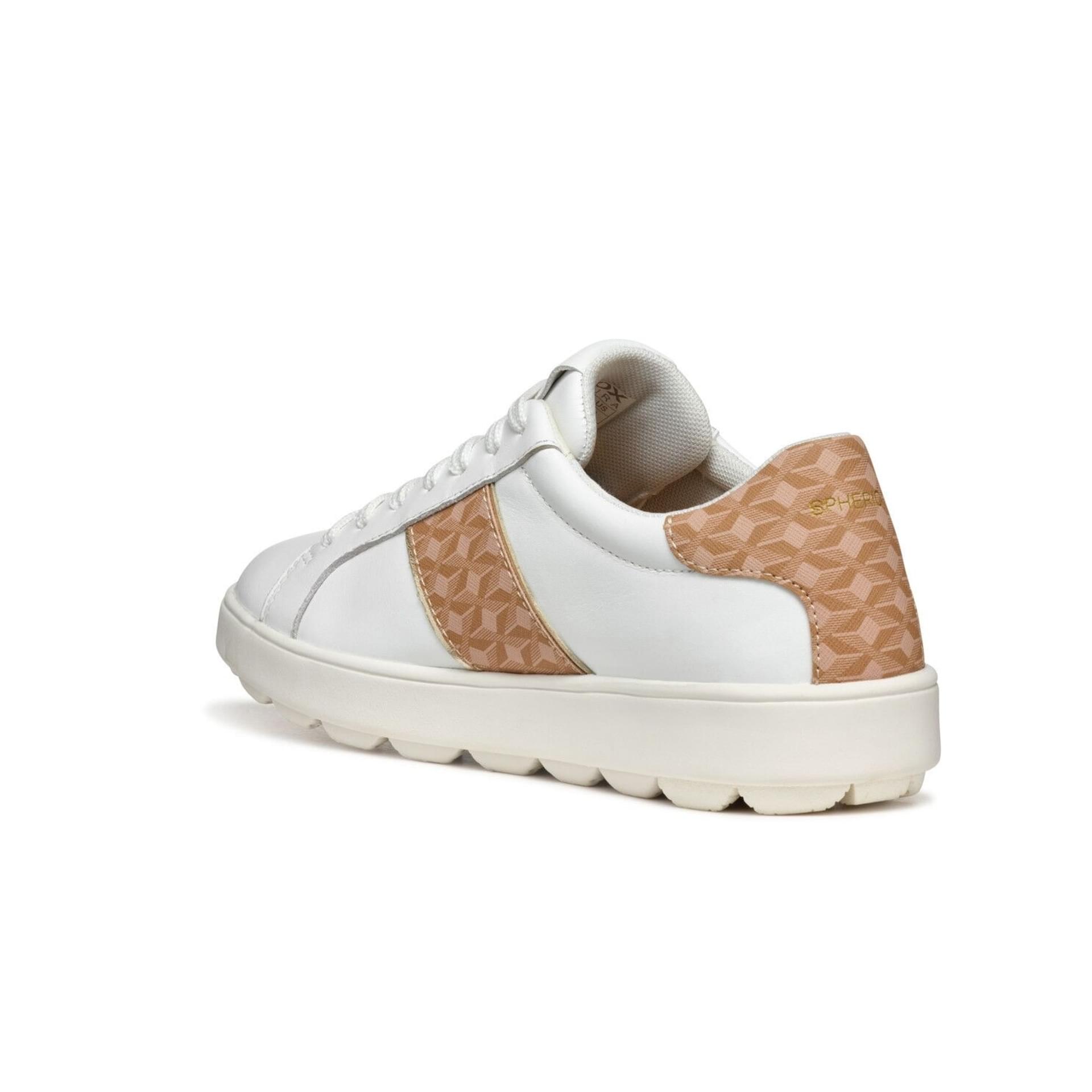 Geox Spherica Ecub-1 Sneakers D46WEA_08504 in White/Rose