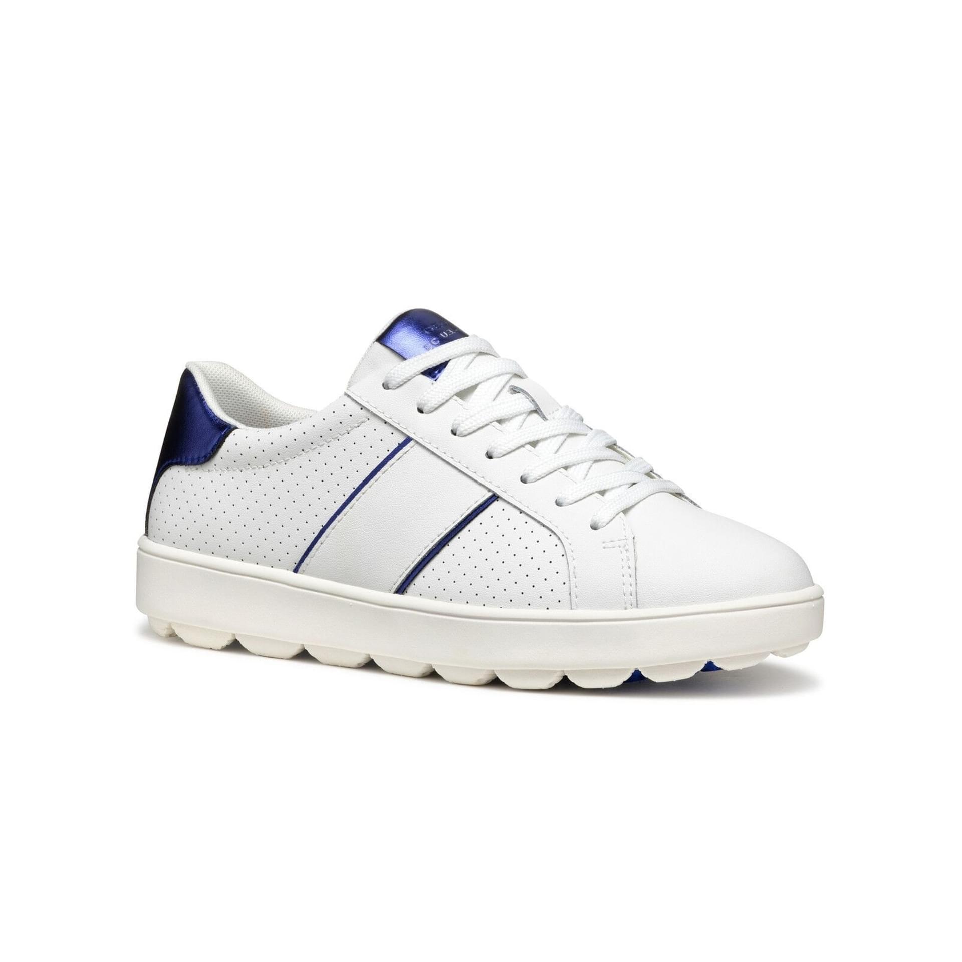 Geox Spherica Ecub-1 Sneakers D55WEA_09BBN in White/Blue