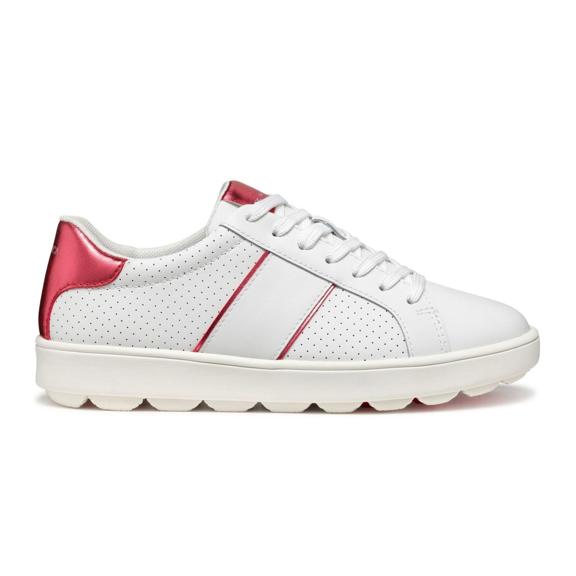 Geox Spherica Ecub-1 Sneakers D55WEA_09BBN in White/Coral