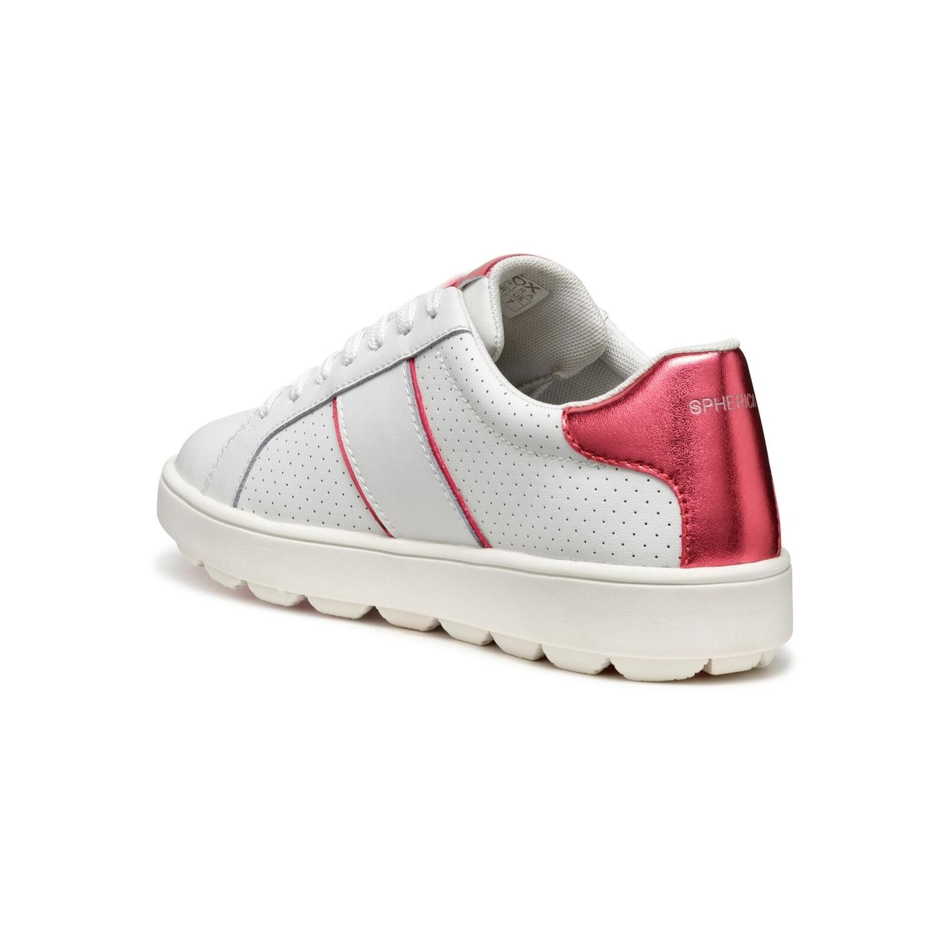 Geox Spherica Ecub-1 Sneakers D55WEA_09BBN in White/Coral