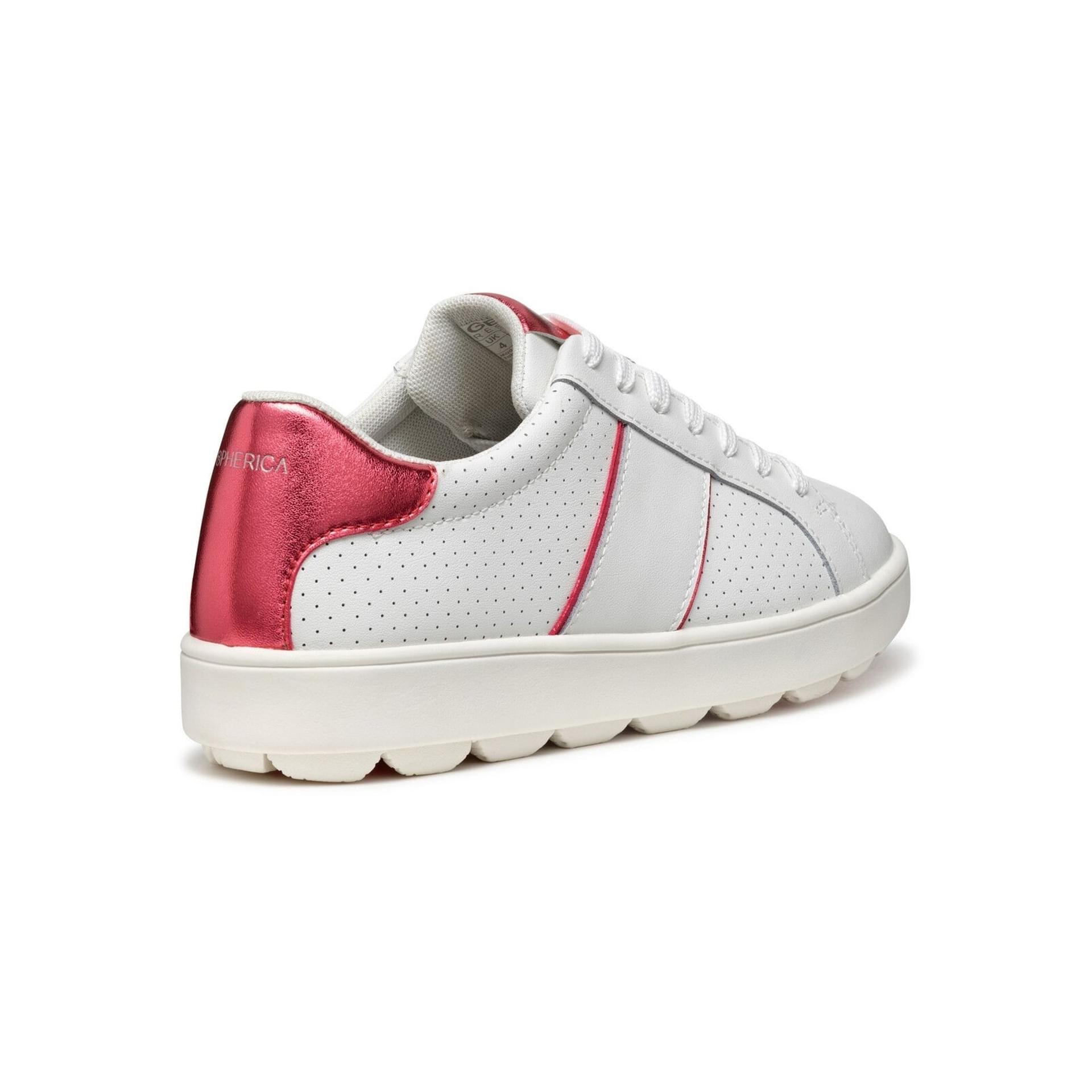 Geox Spherica Ecub-1 Sneakers D55WEA_09BBN in White/Coral