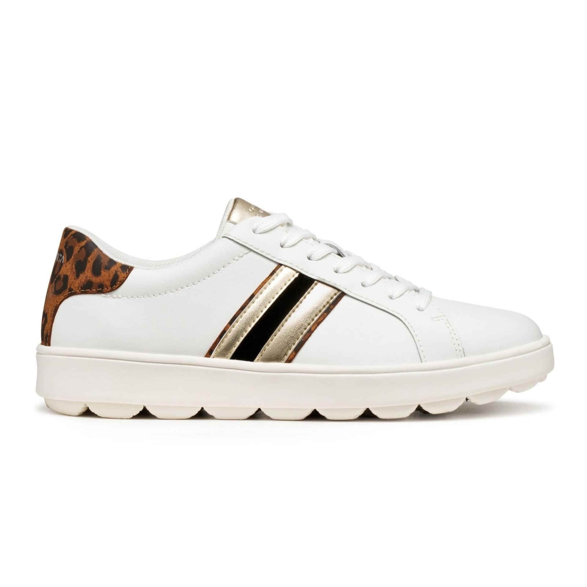 Geox Spherica Ecub-1 Sneakers D56WEA_09BPZ in White/Cognac
