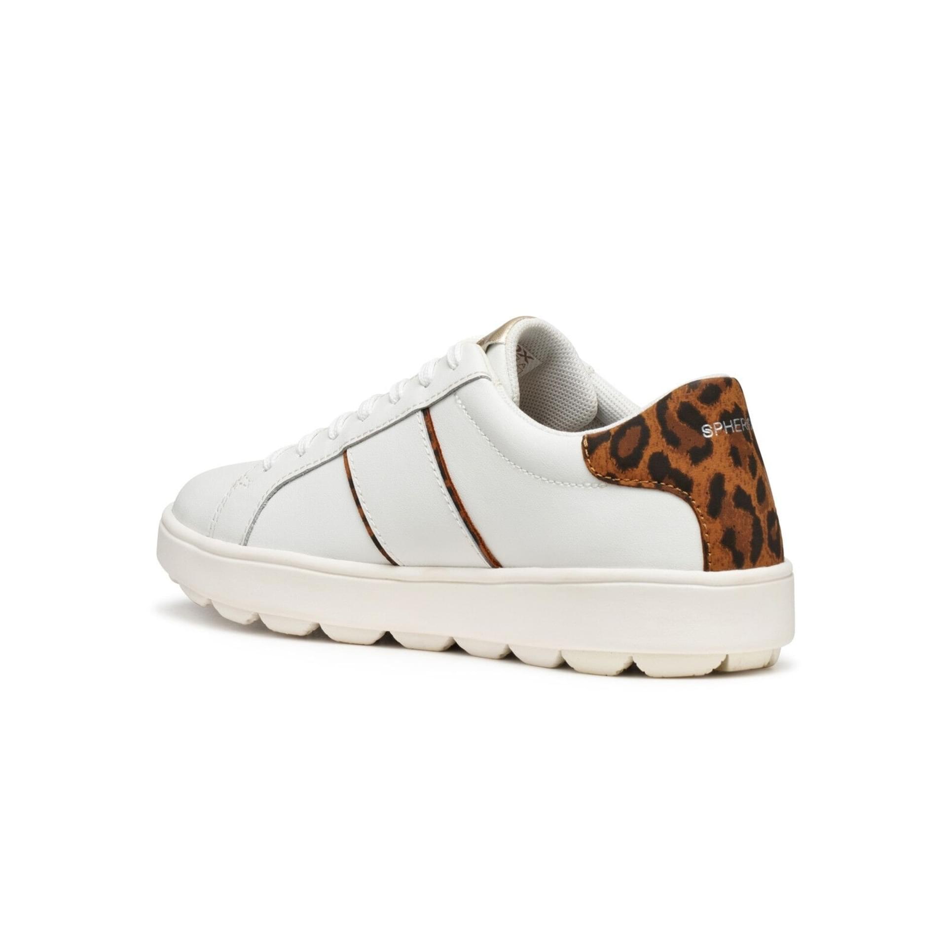 Geox Spherica Ecub-1 Sneakers D56WEA_09BPZ in White/Cognac