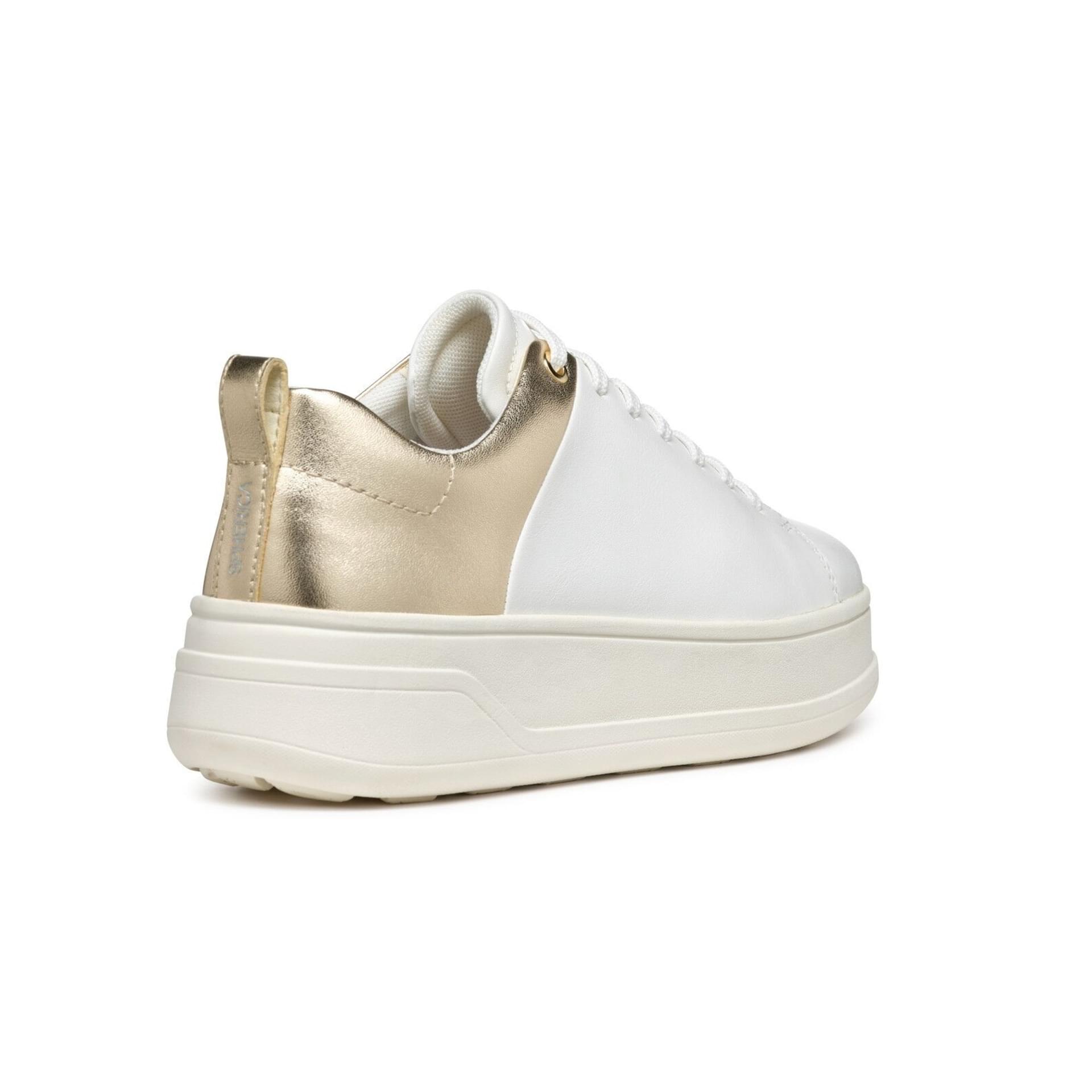 Geox Spherica Ecub-2 Sneakers D46WVB_0BCBN in White/Light Gold