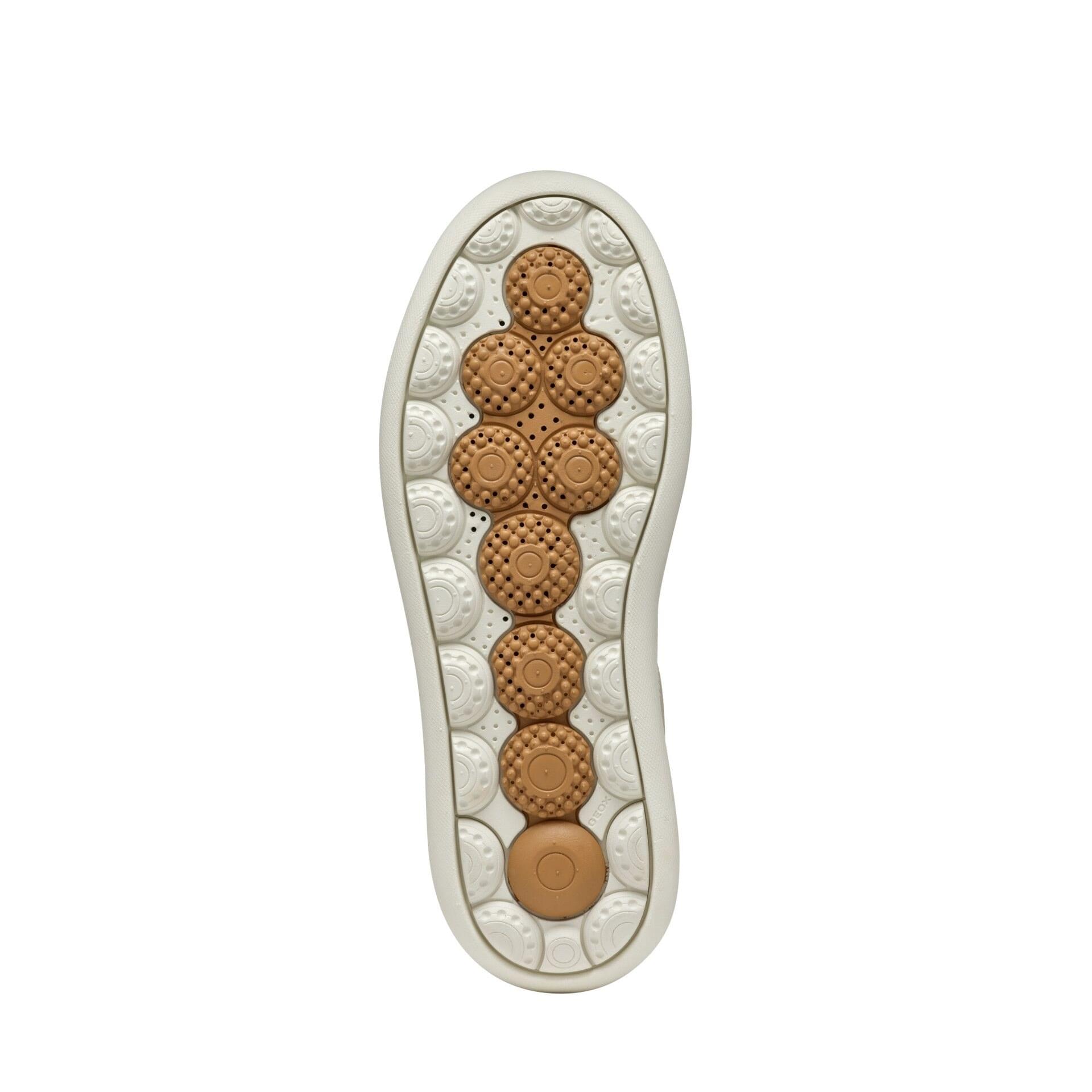 Geox Spherica Ecub-2 Sneakers D55WVA_046BN in Papyrus/Light Gold