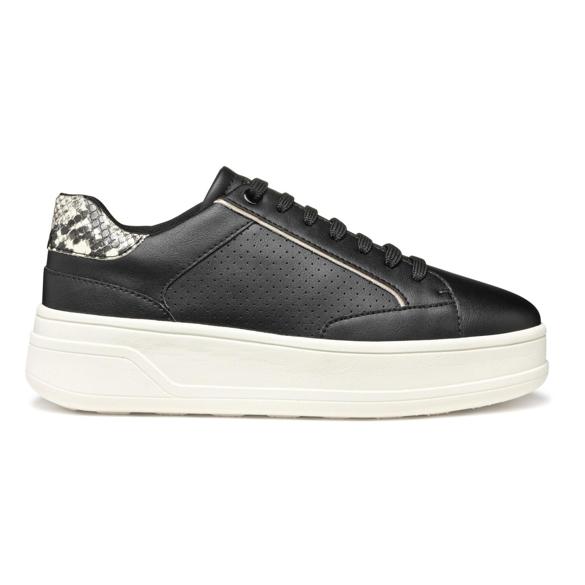 Geox Spherica Ecub-2 Sneakers D55WVB_0BCAR in Black/Beige