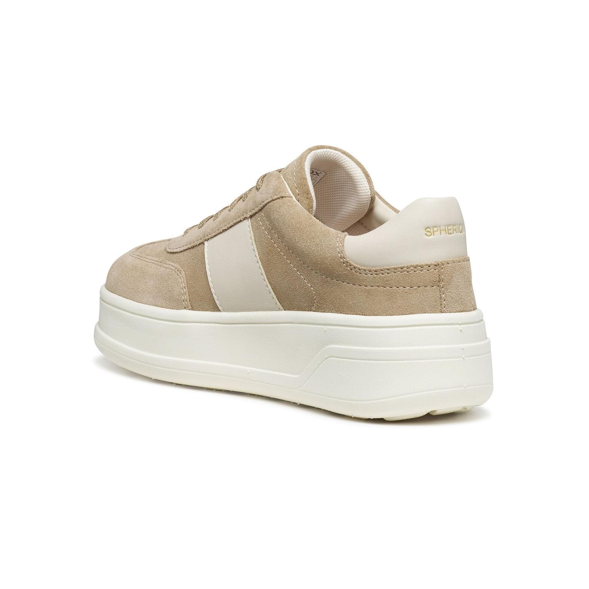Geox Spherica Ecub-2 Sneakers D65WVA_02285 in Cream/Papyrus