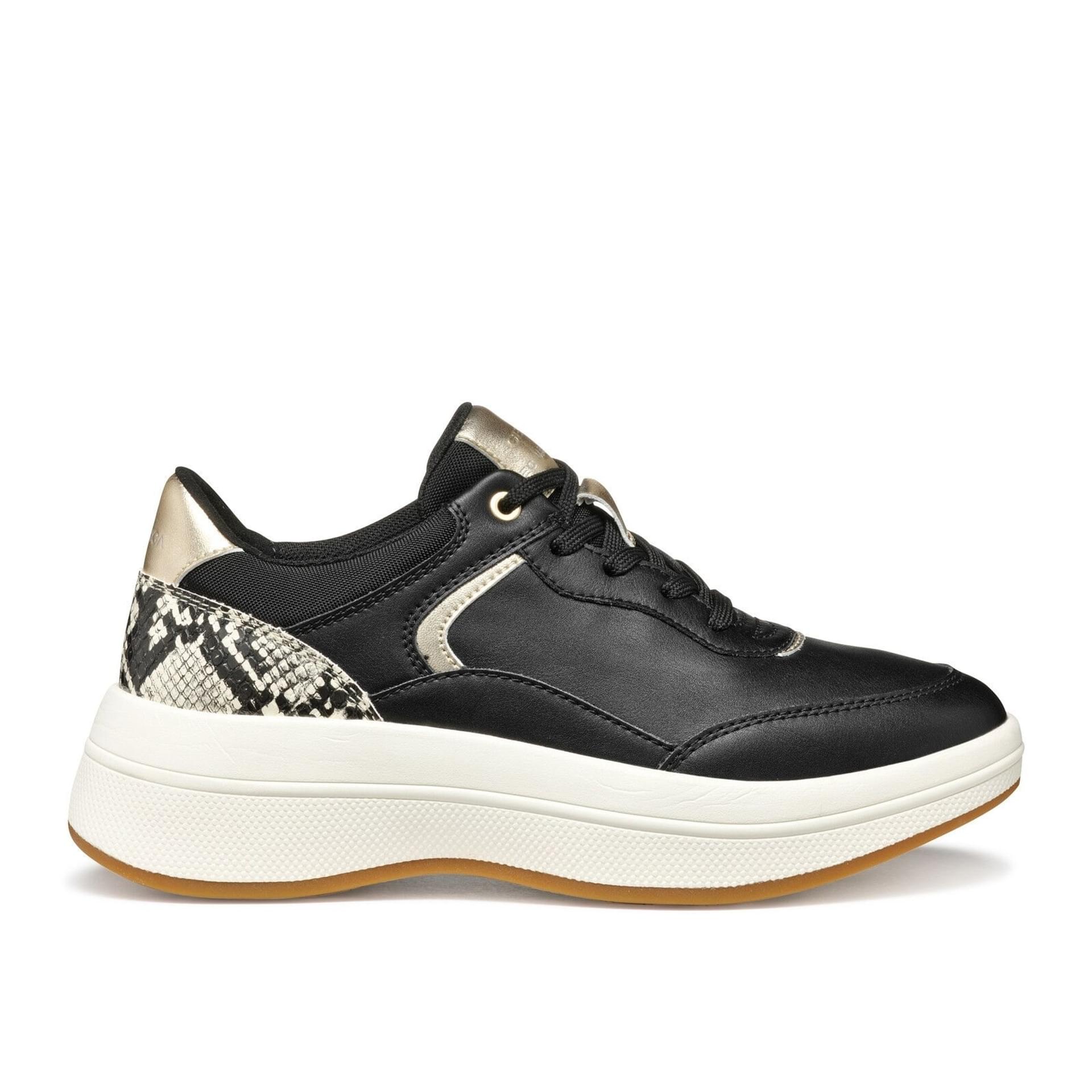 Geox Spherica Ecub-3 Sneakers D46WTB_0BCAR in Black/Beige