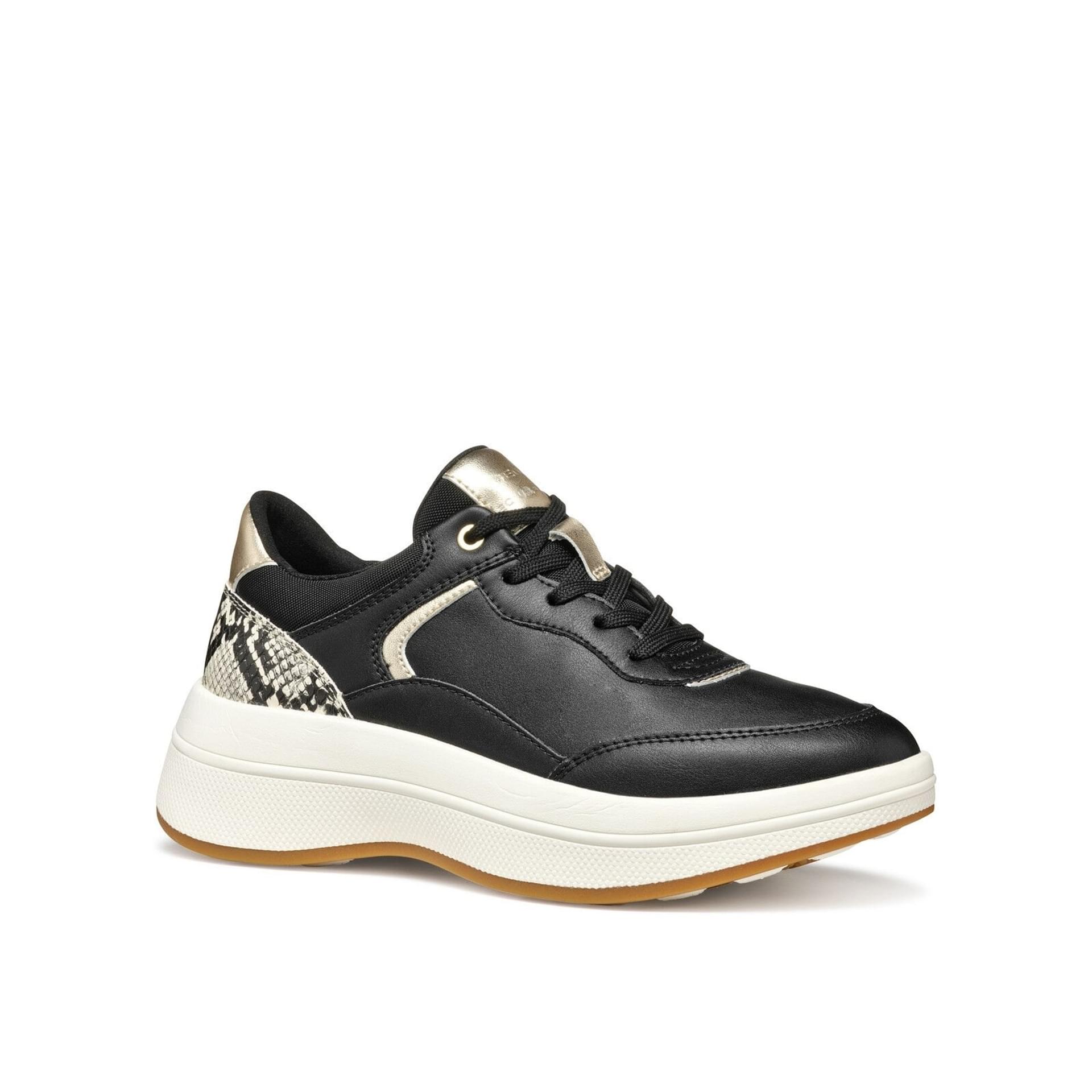 Geox Spherica Ecub-3 Sneakers D46WTB_0BCAR in Black/Beige