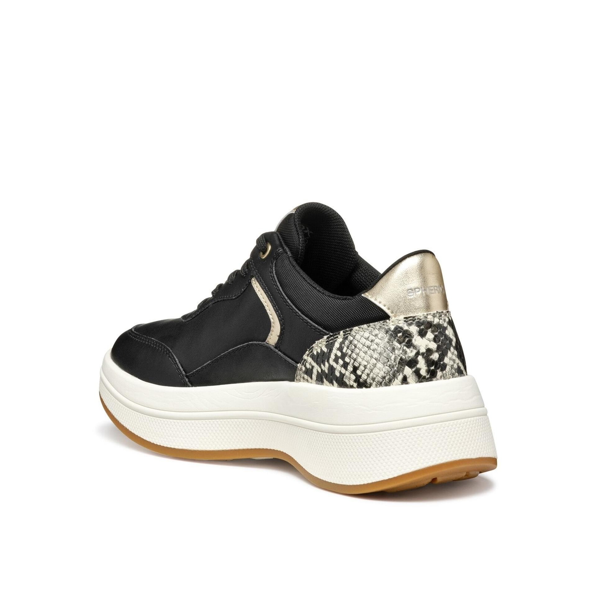 Geox Spherica Ecub-3 Sneakers D46WTB_0BCAR in Black/Beige