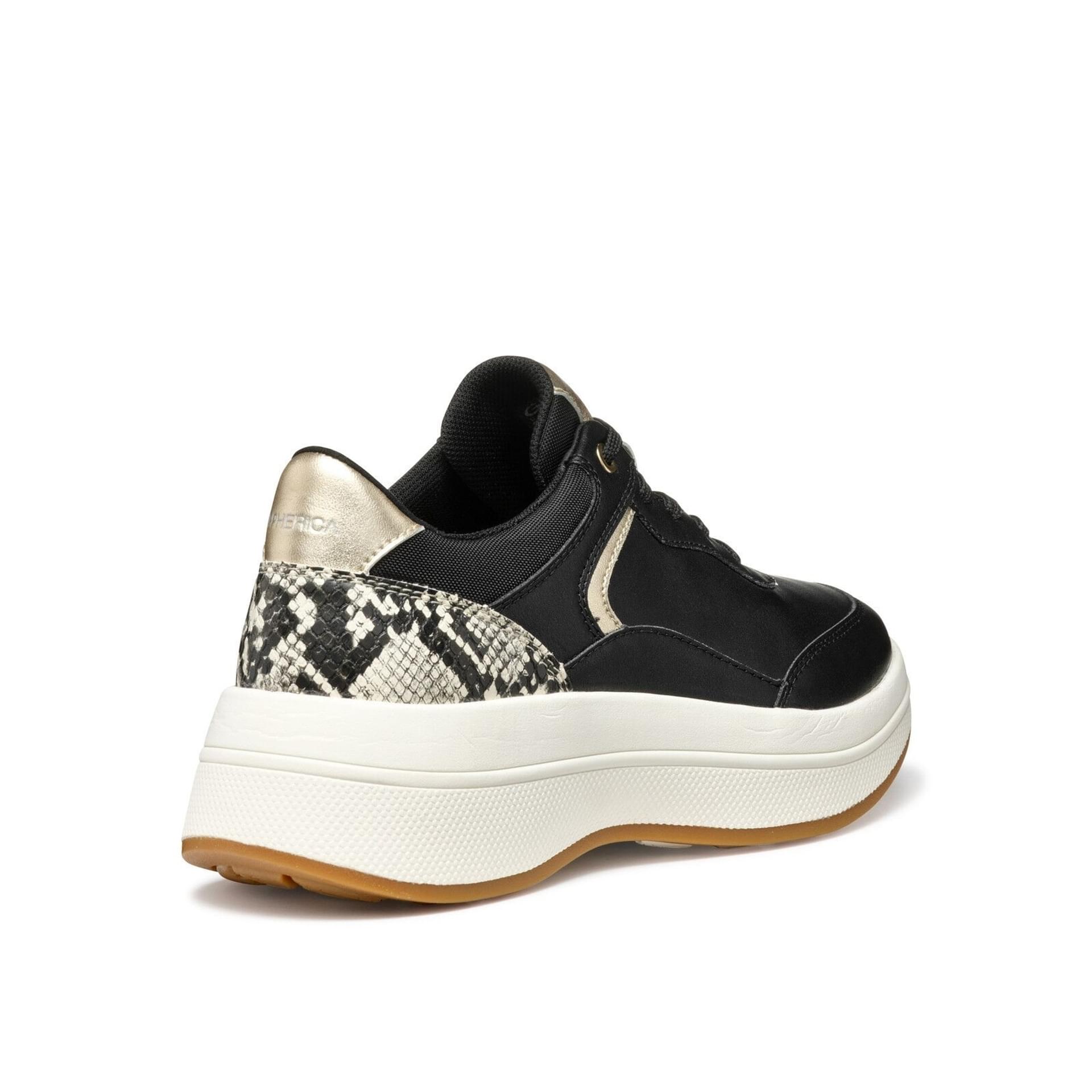 Geox Spherica Ecub-3 Sneakers D46WTB_0BCAR in Black/Beige