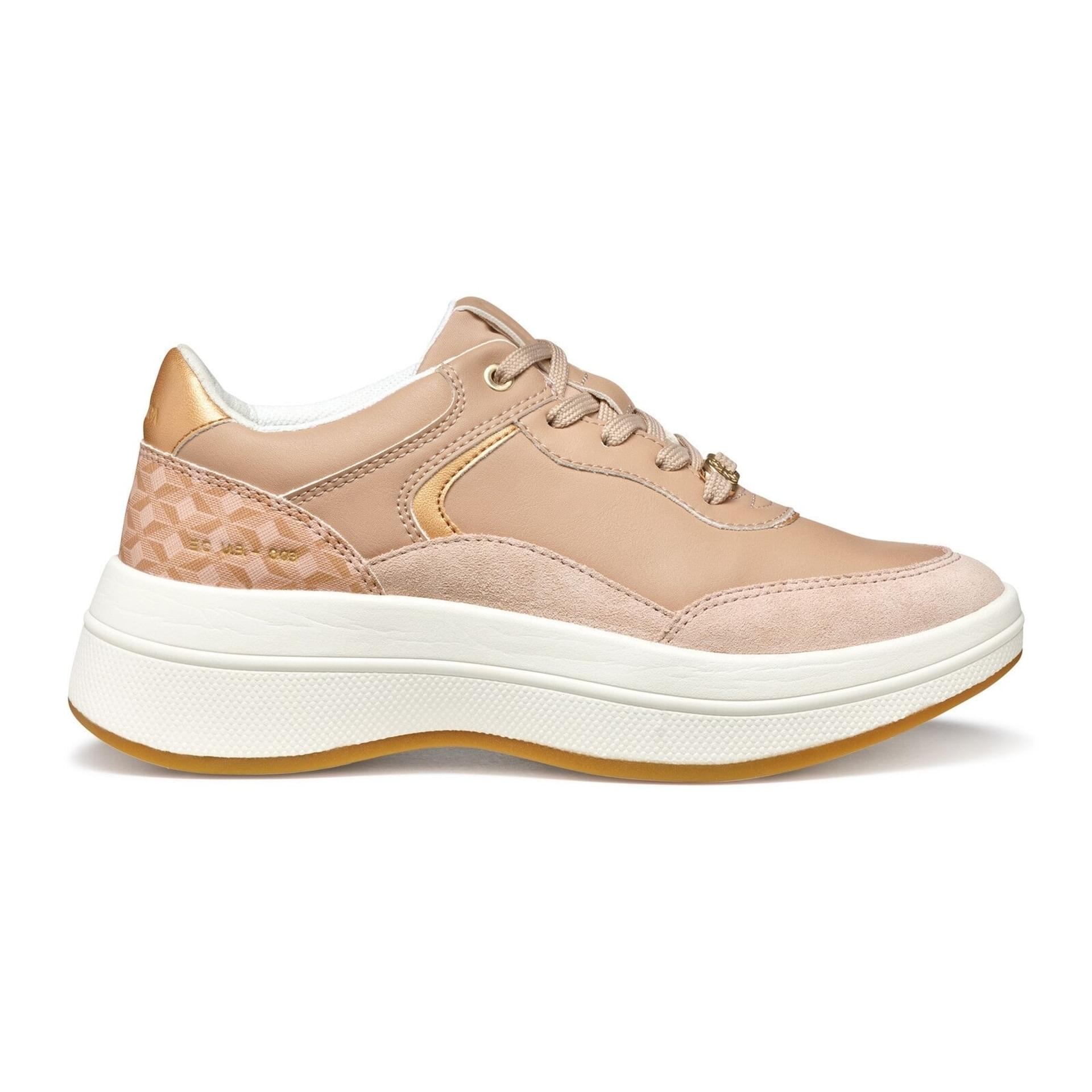 Geox Spherica Ecub-3 Sneakers D46WTD_05422 in Dark Rose