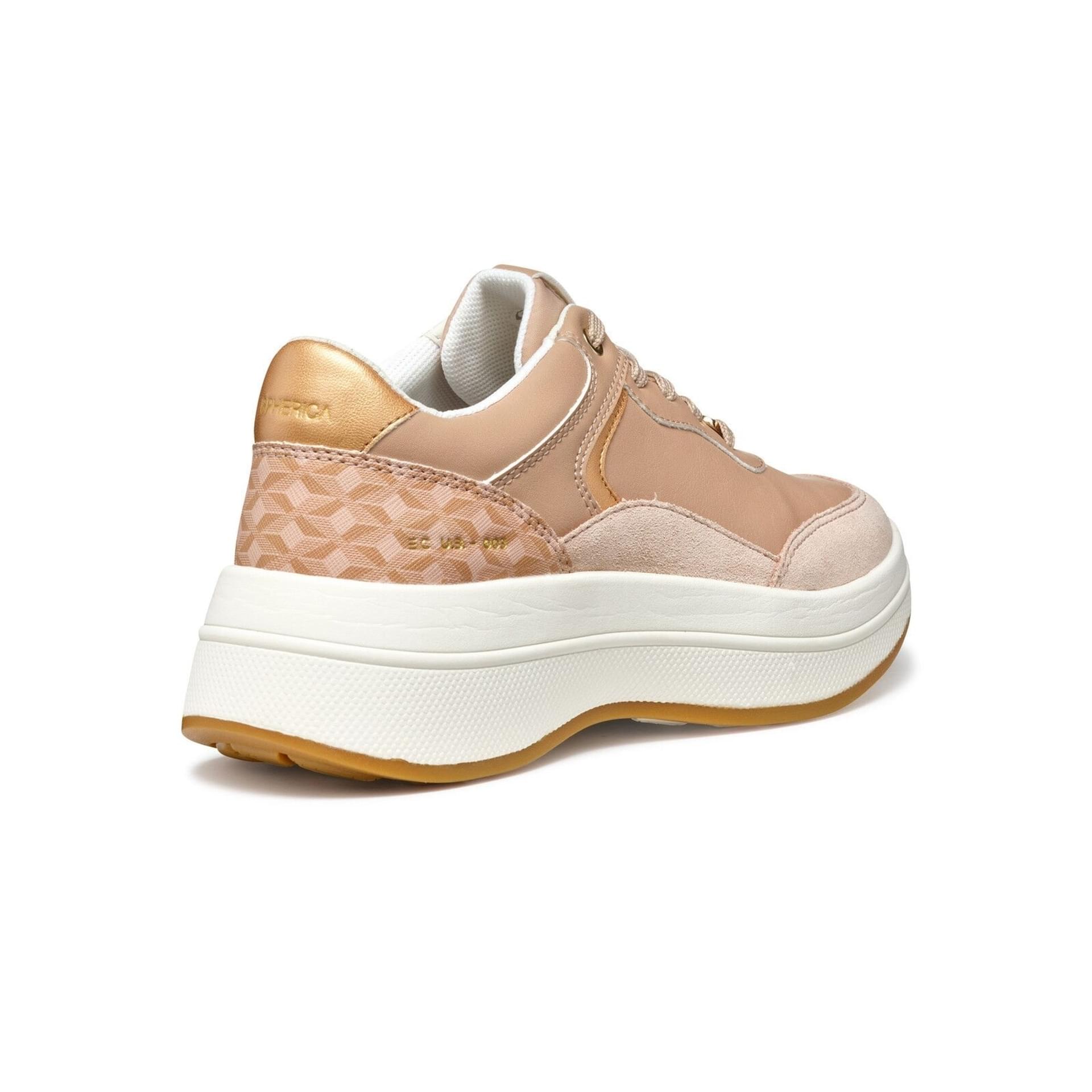 Geox Spherica Ecub-3 Sneakers D46WTD_05422 in Dark Rose