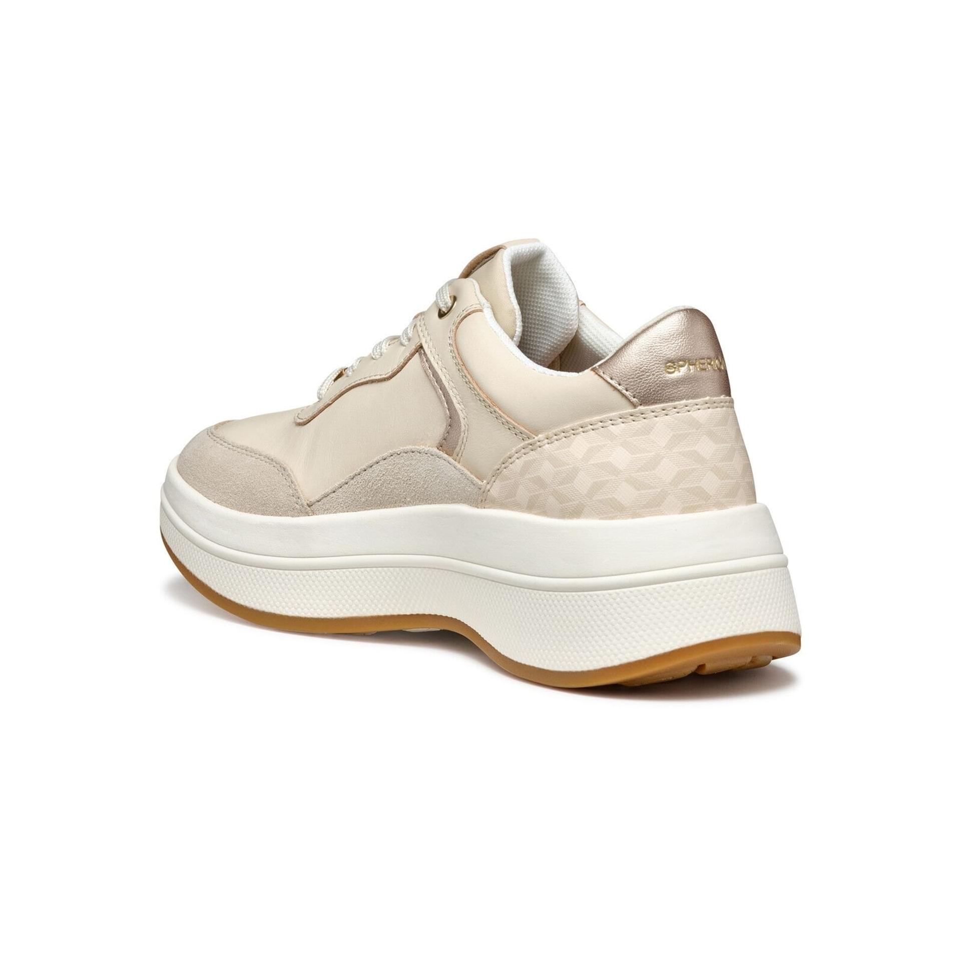 Geox Spherica Ecub-3 Sneakers D46WTD_08504 in Papyrus