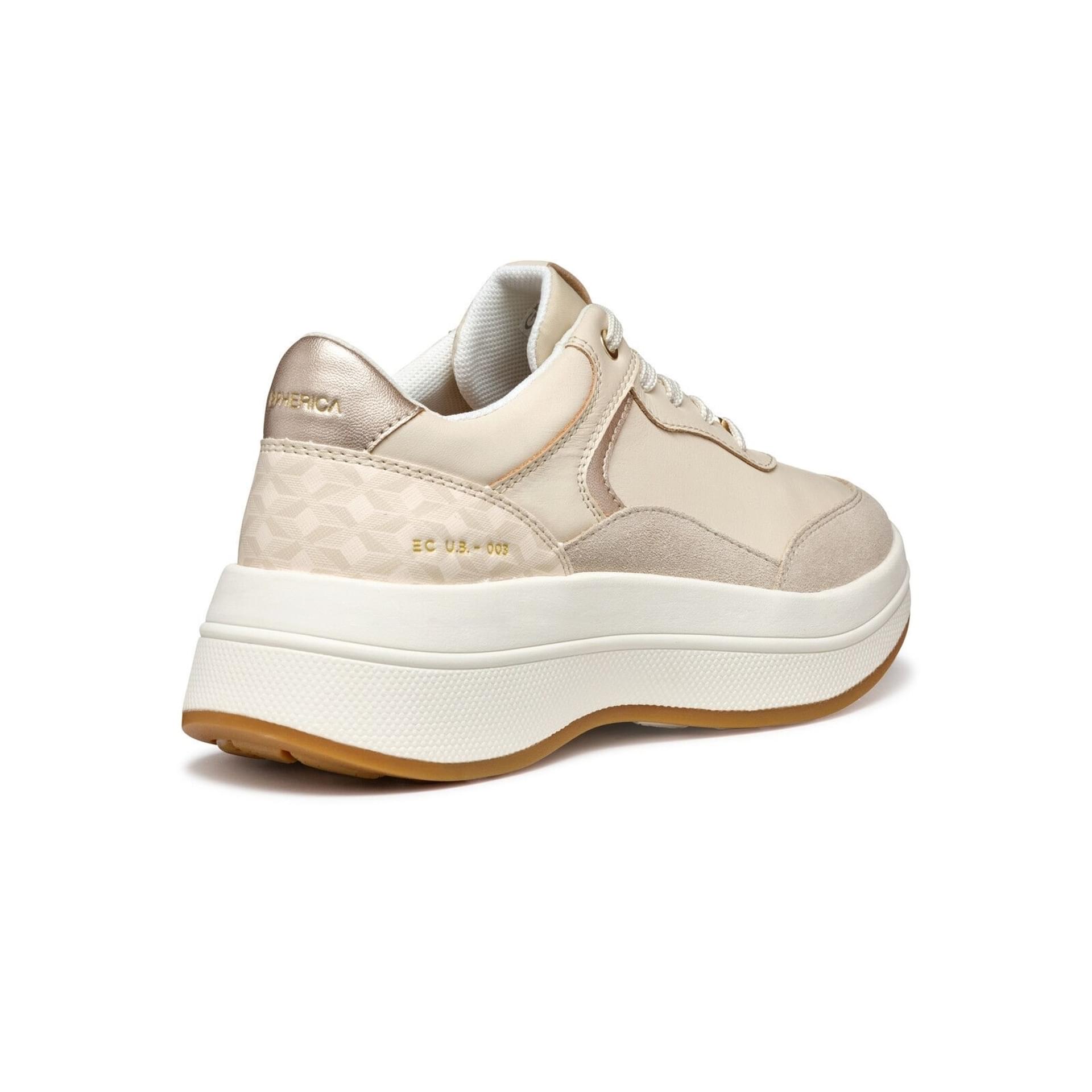 Geox Spherica Ecub-3 Sneakers D46WTD_08504 in Papyrus