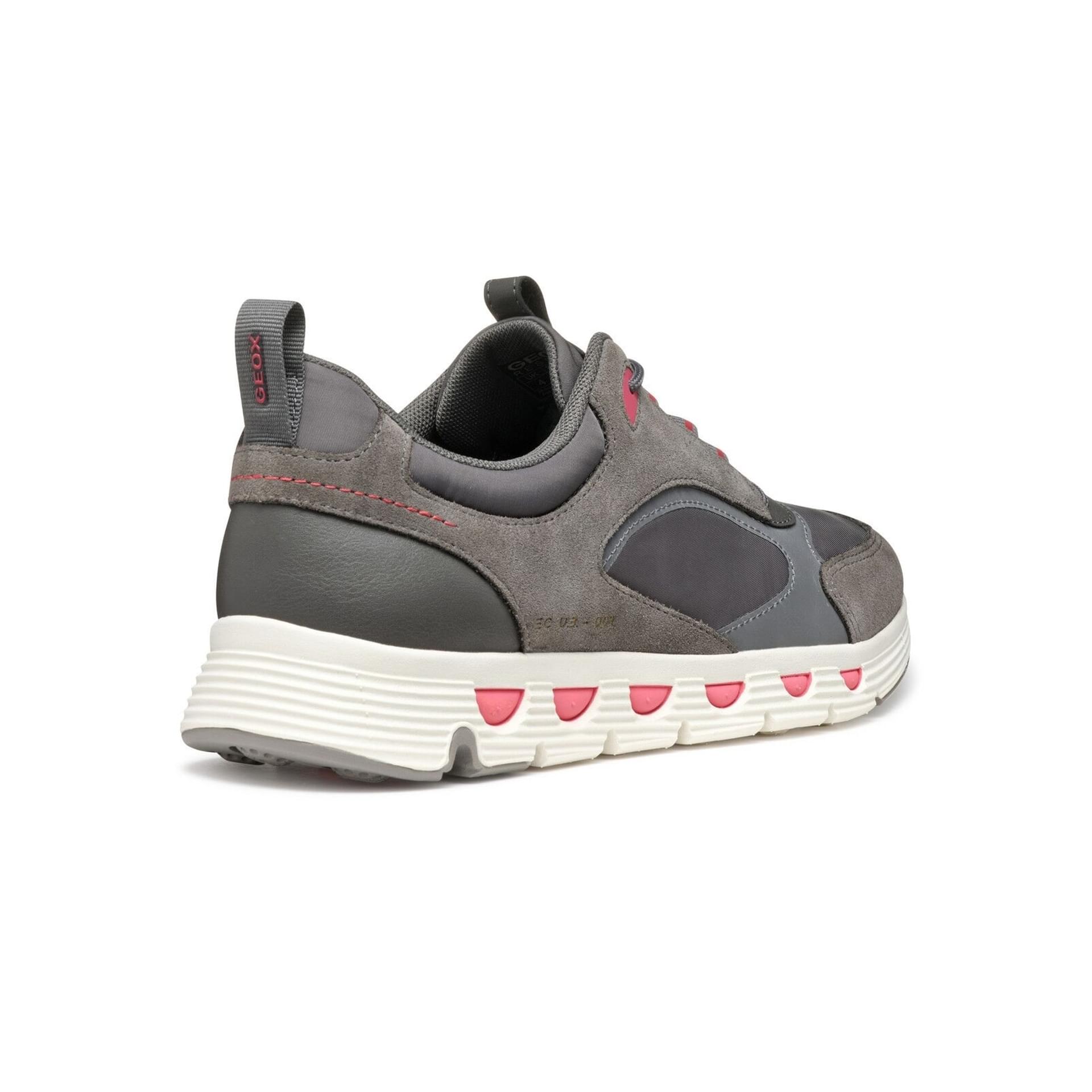 Geox Spherica Ecub-4 Sneakers D46XUA_0FU22 in Dark Grey/Cherry