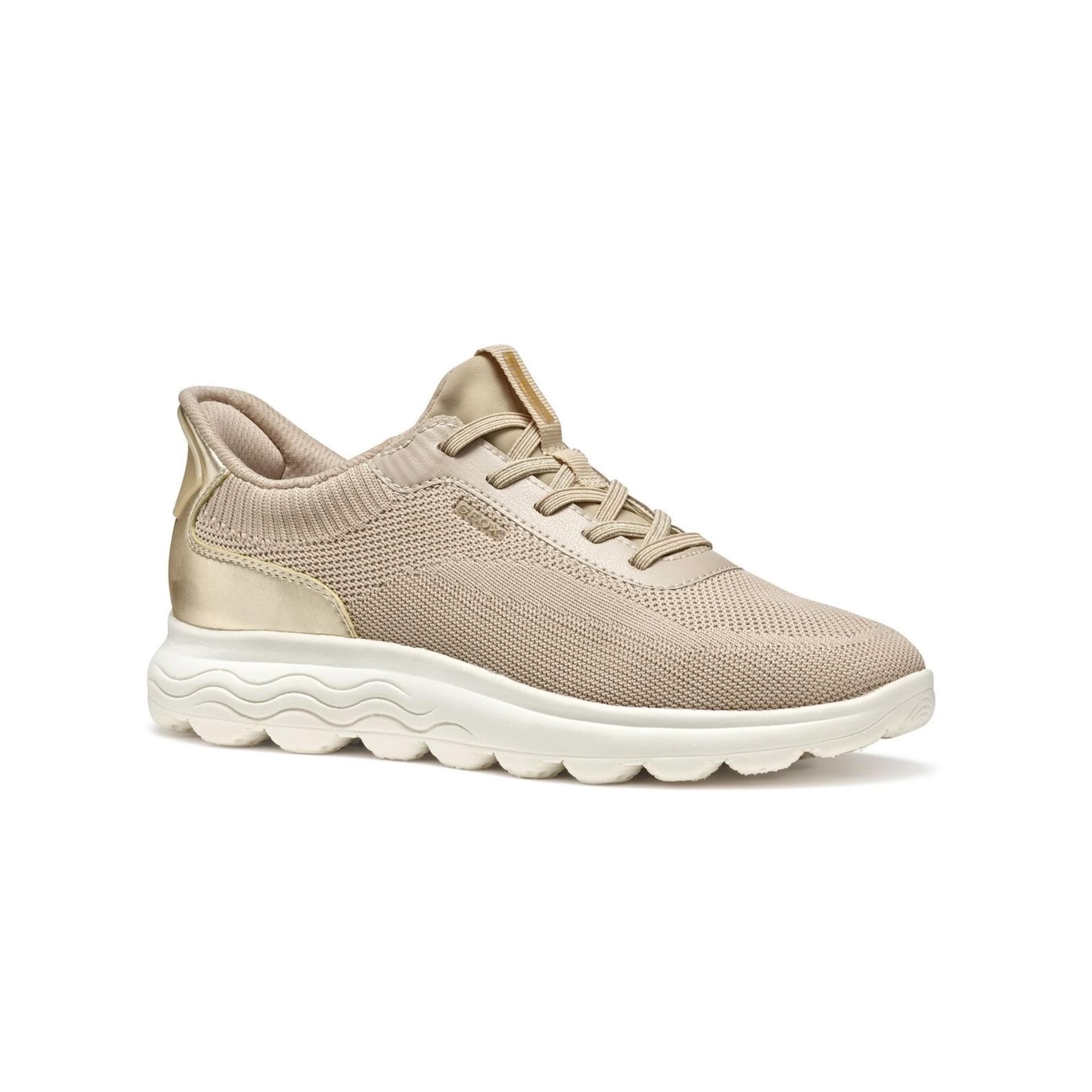 Geox Spherica Plus Sneakers D557MA_06KBN in Light Taupe/Light Gold